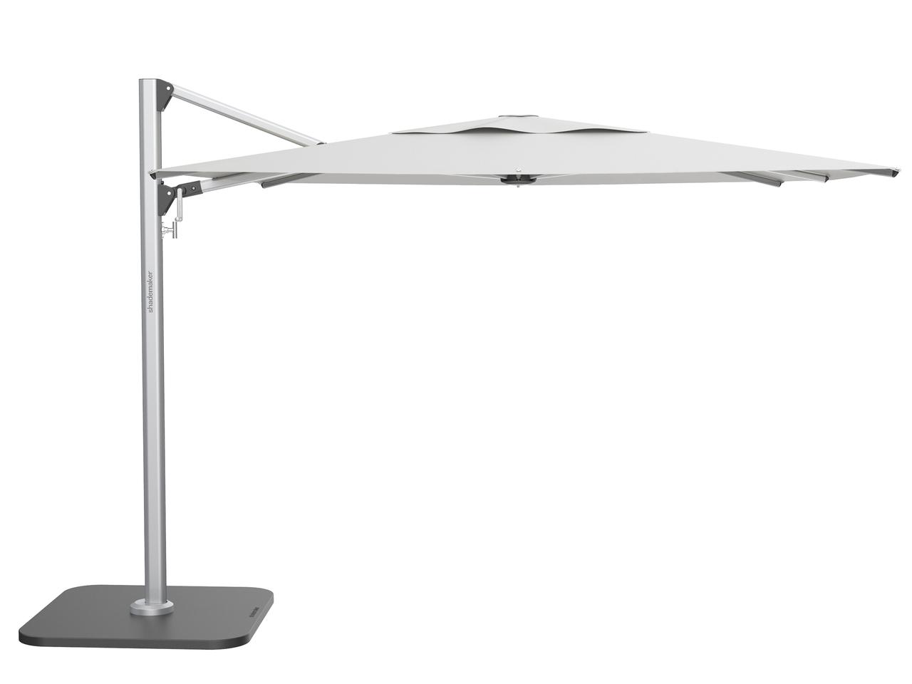 Shademaker Solaris 10 Foot Square Cantilever Umbrella with Crank Lift |  PatioLiving