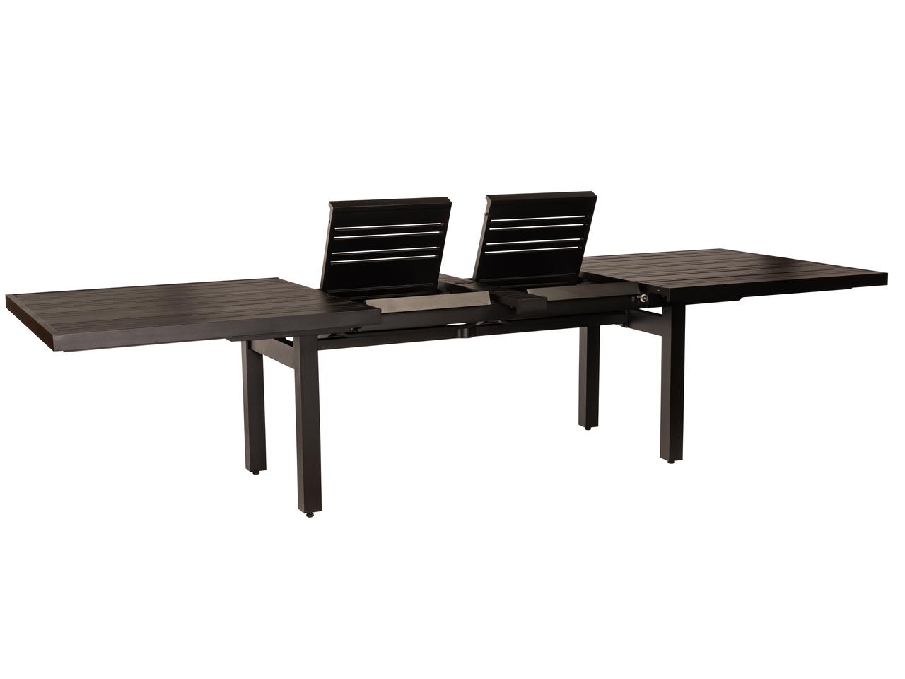 Woodard Tri-Slat 84-120 Inch Aluminum Outdoor Extension Dining