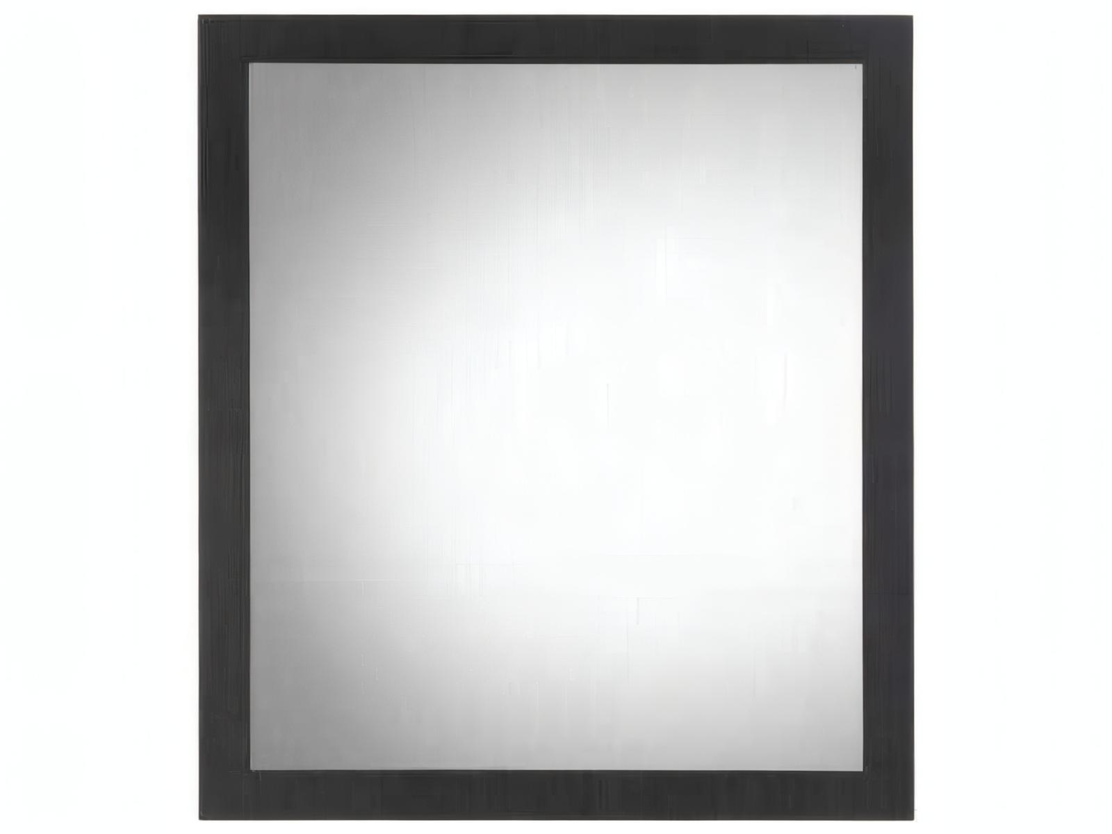 Acme Furniture Eos Walnut Black Rectangular Wall Mirror