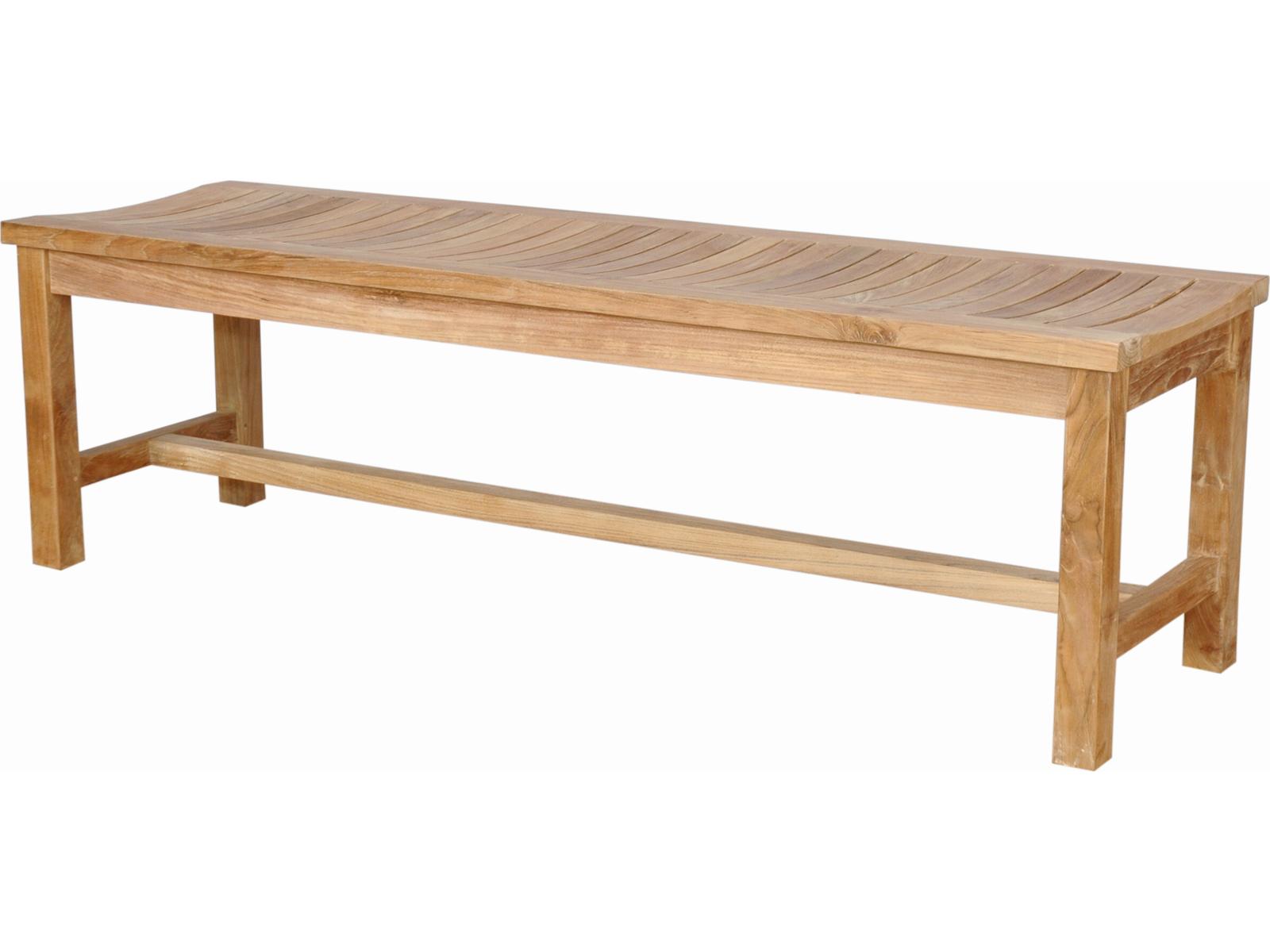 Anderson Teak Casablanca 3-Seater Backless Outdoor Patio Bench
