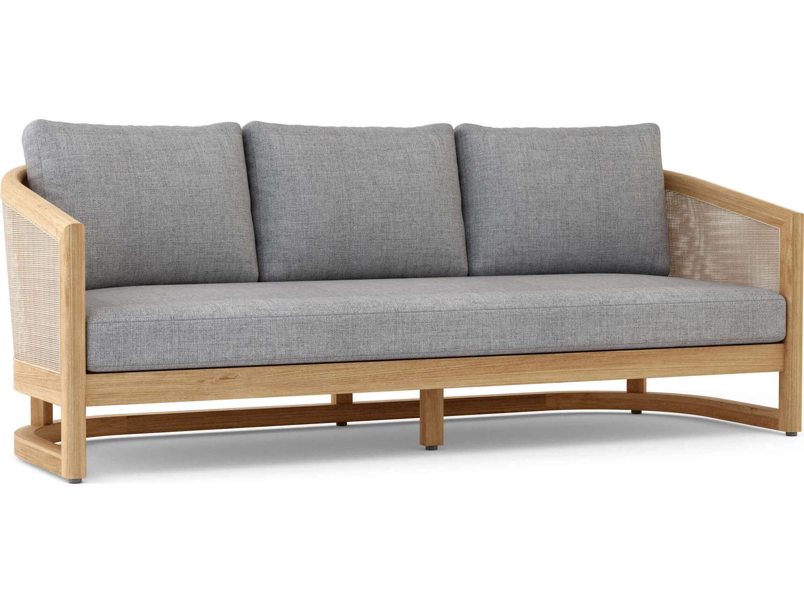 Anderson Teak Catania Natural Deep Seating Patio Sofa