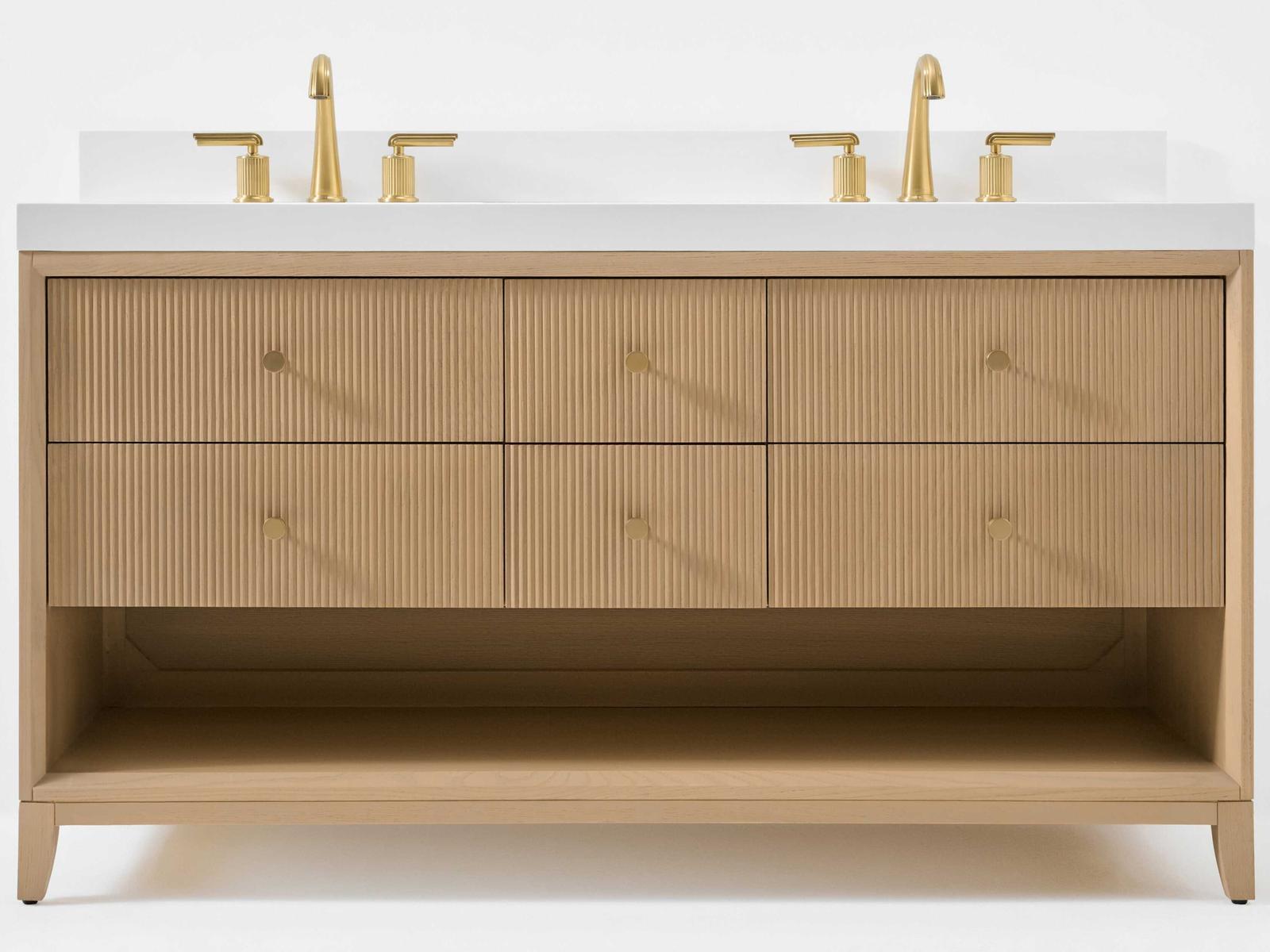 Ancerre Designs Momo Oak 60" Vanity