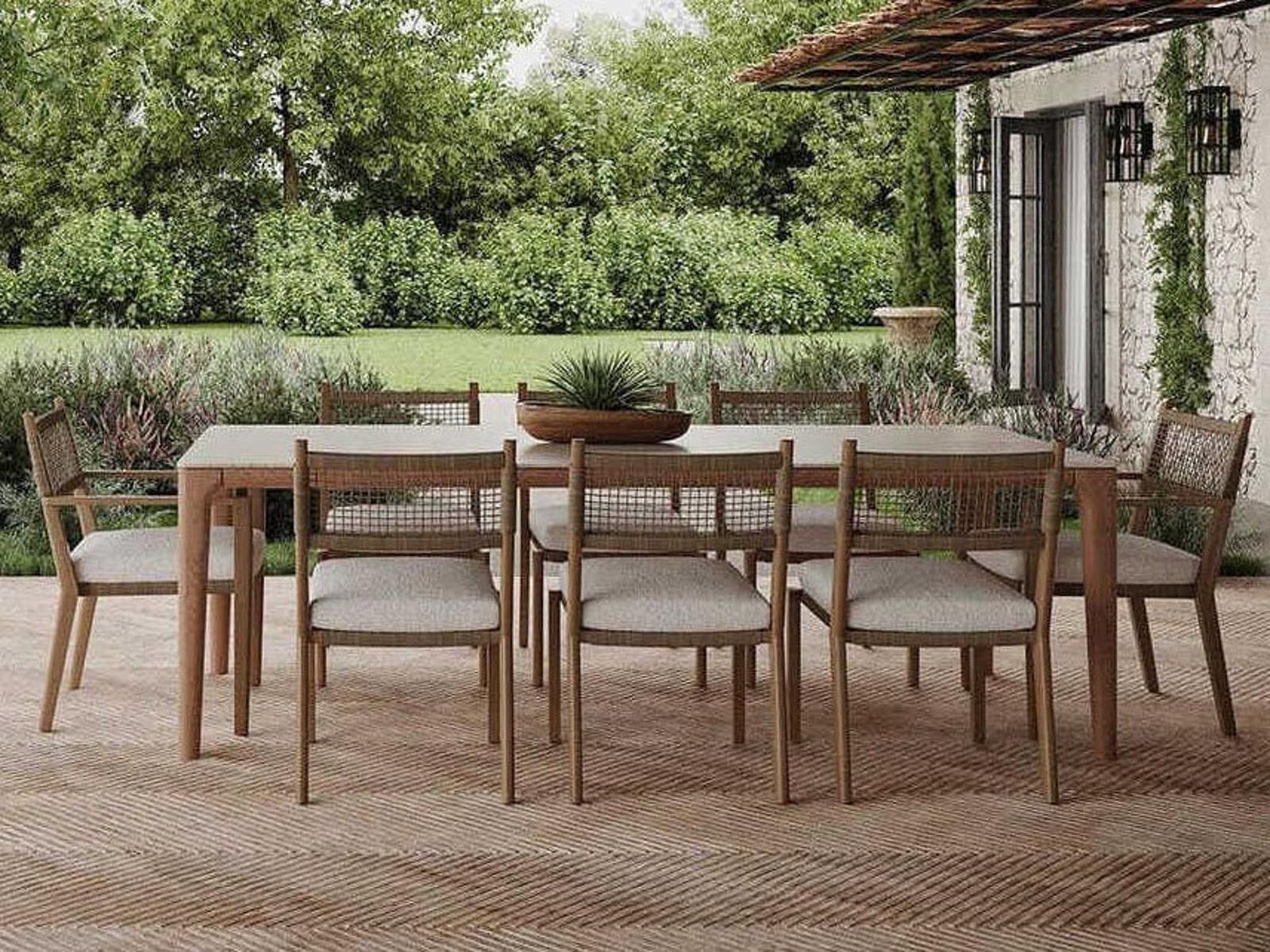 Azzurro Living Boca Teak Dining Room Set