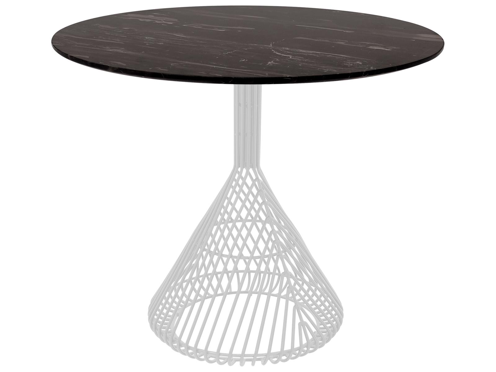 Bend Goods Outdoor Bistro Galvanized Iron White Round Table