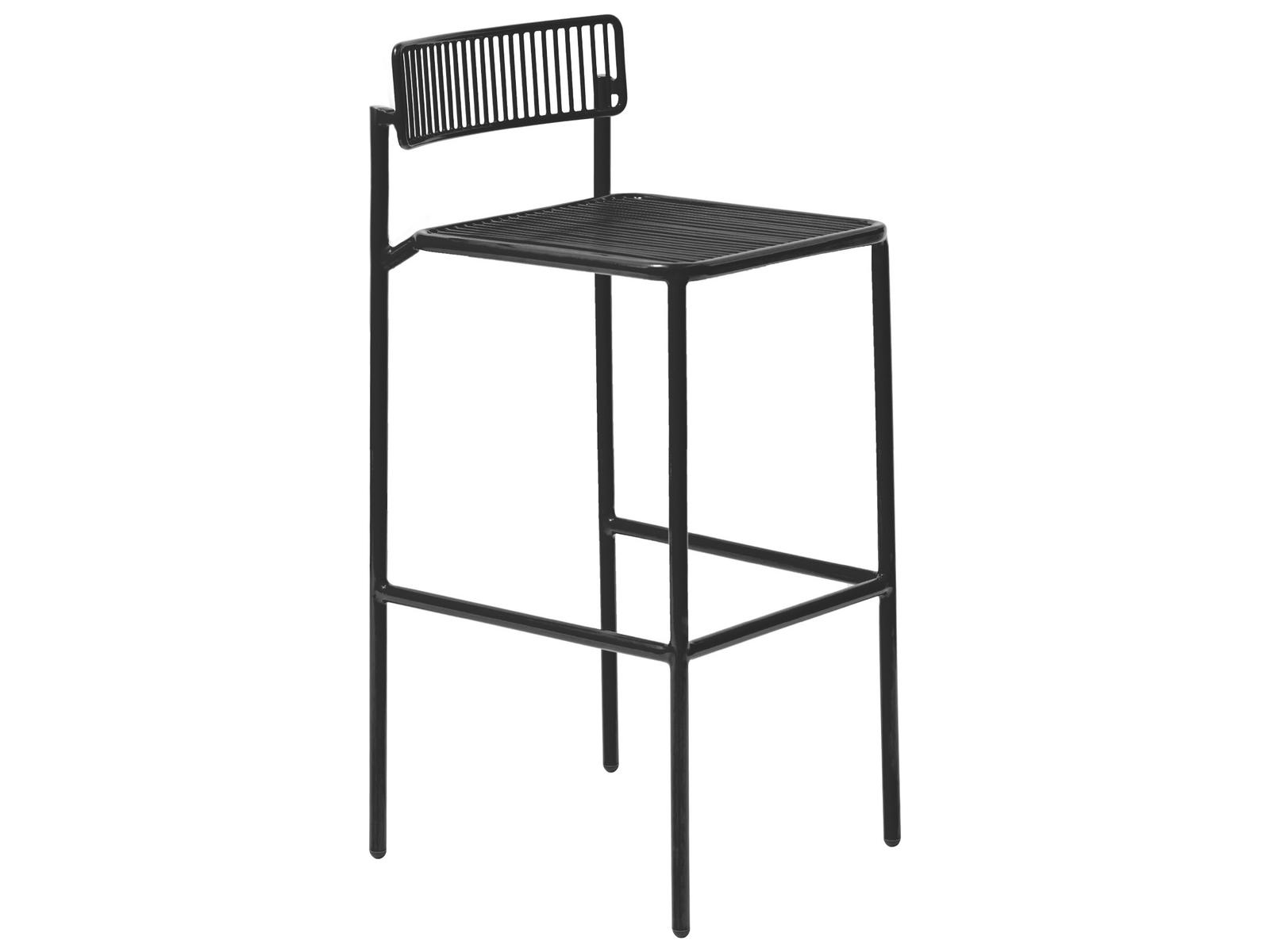 Bend Goods Outdoor Rachel Galvanized Iron Black Counter Stool