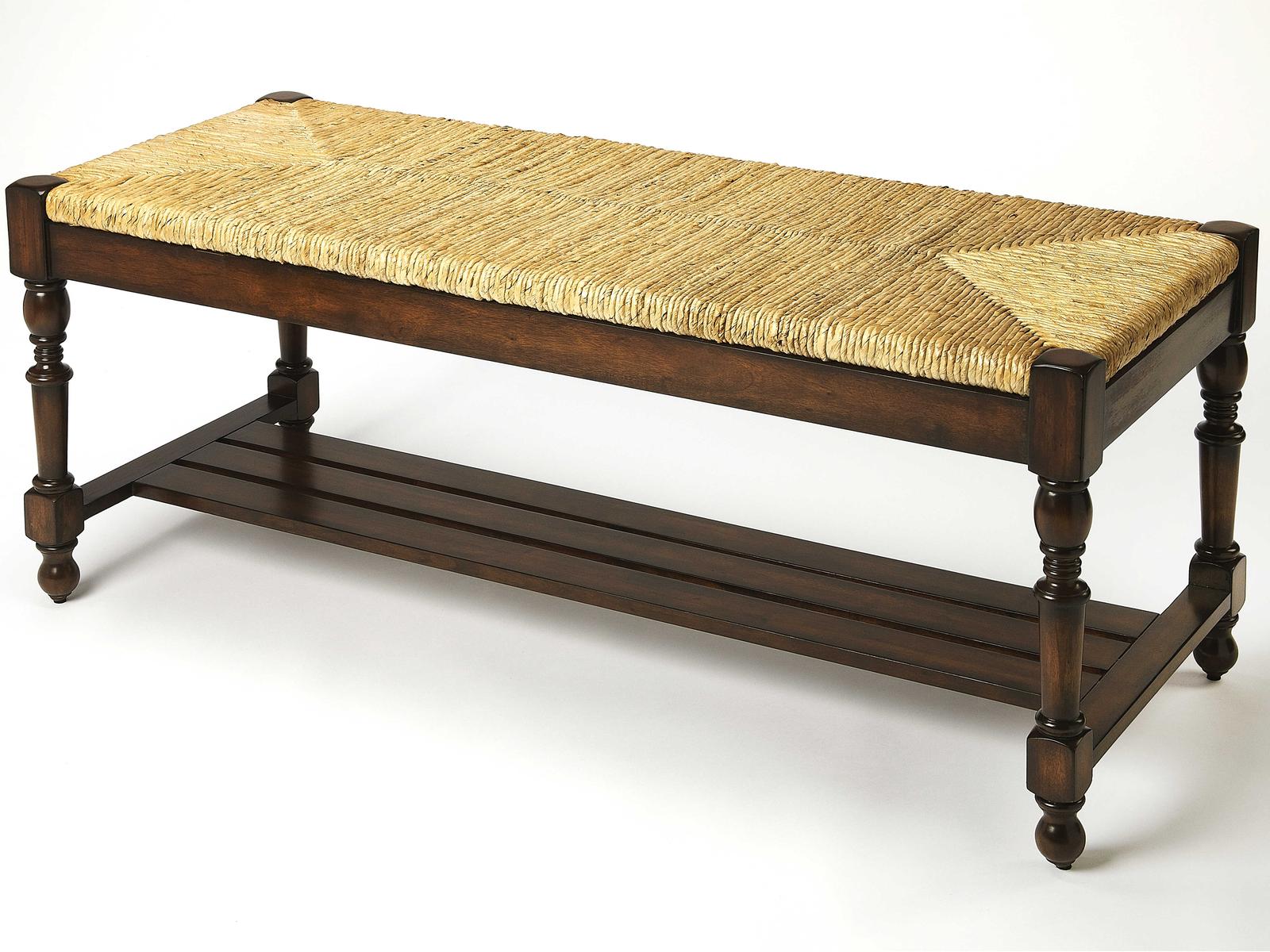 Butler Ravello Banana Leaf Woven Bench