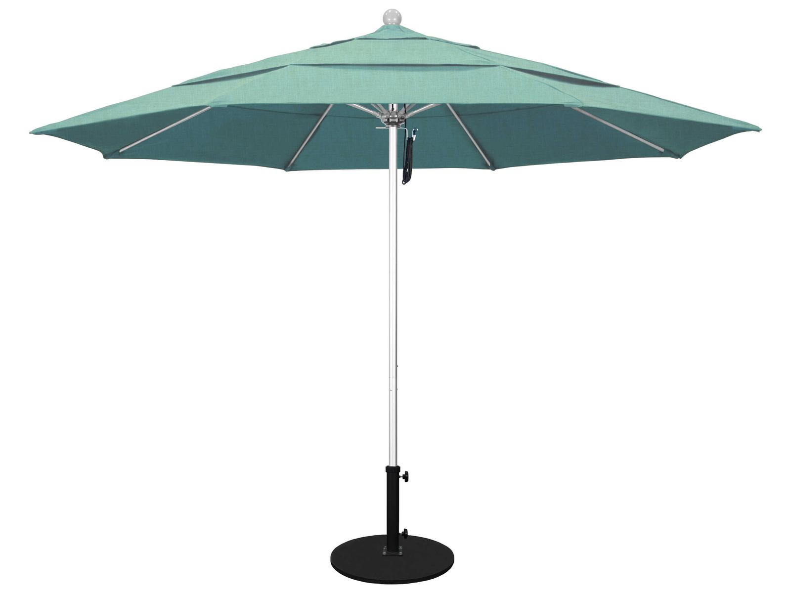 custom patio umbrellas california California Patio Umbrella Custom Venture Series 11 Foot Octagon Market  Aluminum Patio Umbrella with Pulley Lift System | ALTO118-NONSTOCK