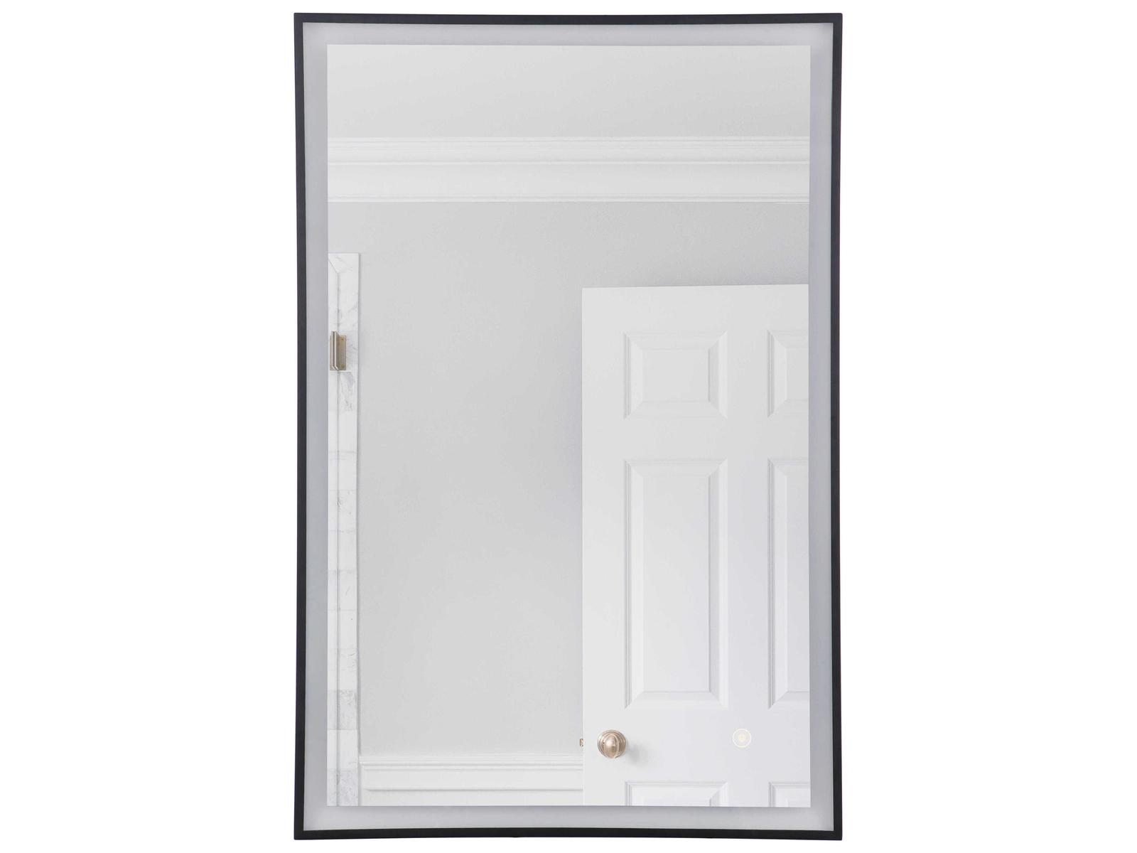 Craftmade Flat Black Rectangular Wall Mirror