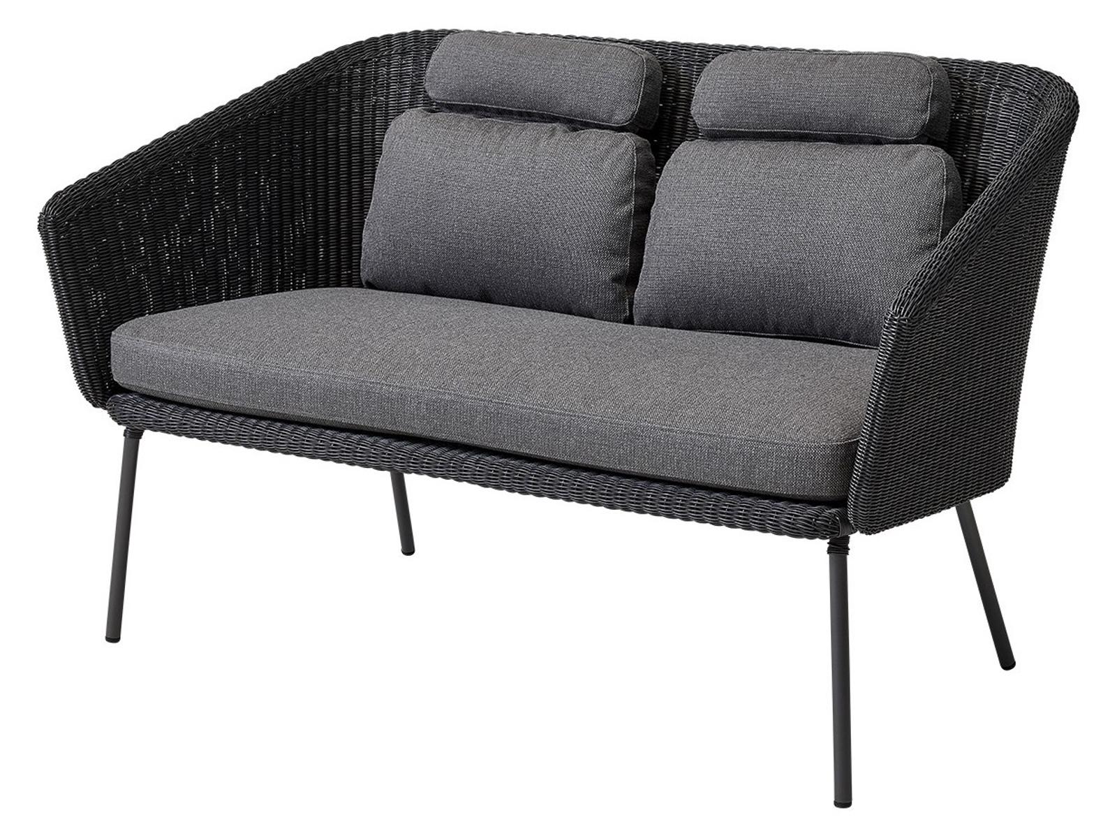 Cane Line Outdoor Mega Graphite Weave Dining Bench