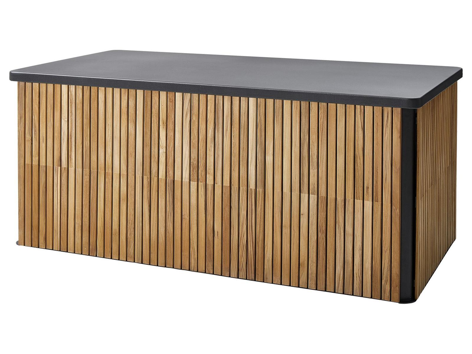 Cane Line Outdoor Combine Lava Grey Aluminum Teak Cushion Large Box