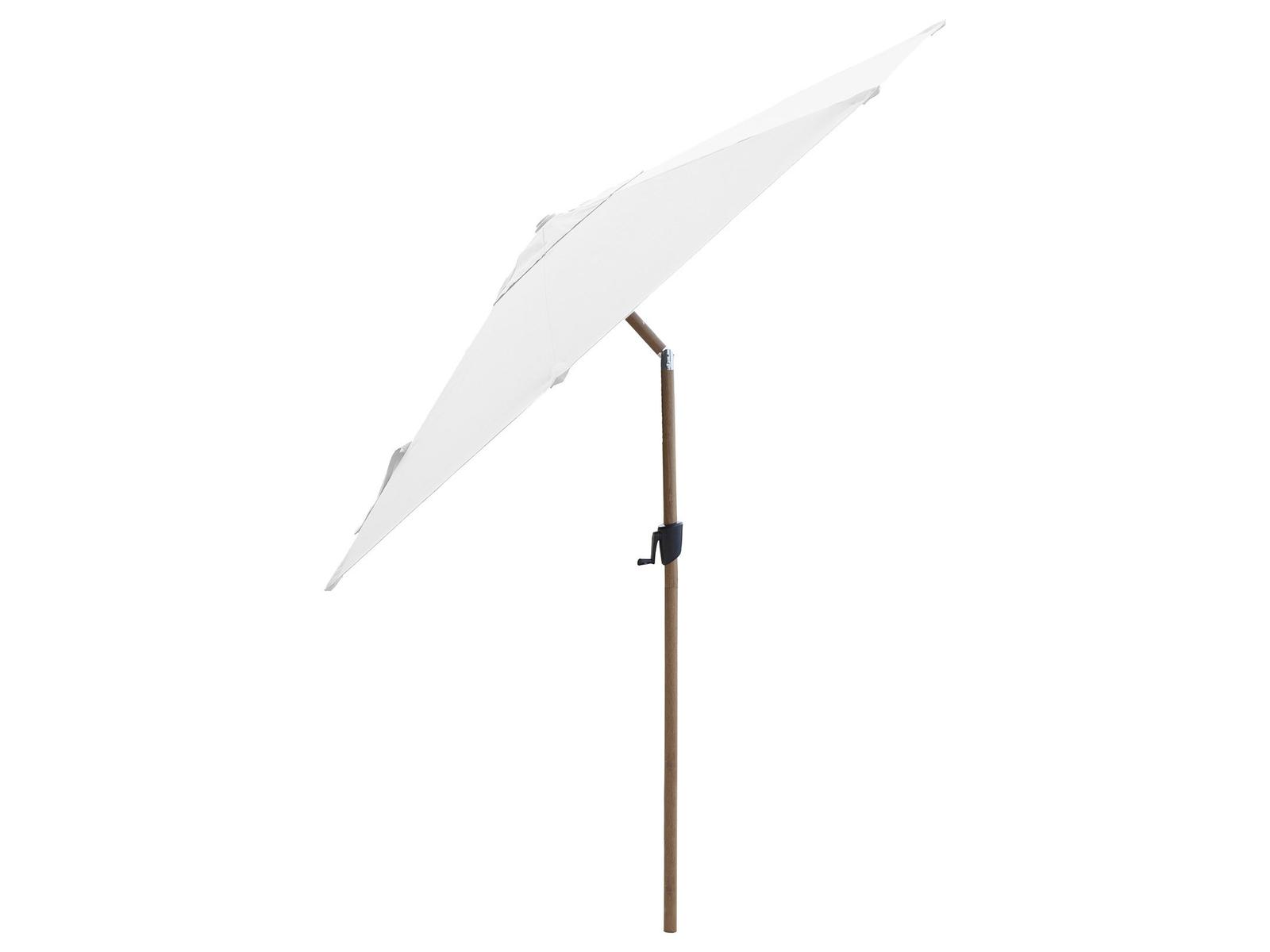 Cane Line Outdoor Sunshade Wood Look Aluminium Pole Parasol W/Tilt System