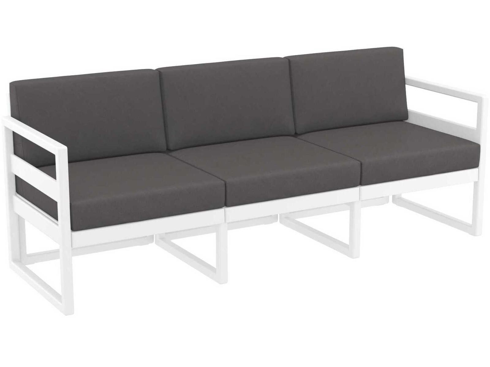 Compamia Mykonos White Resin Cushion Sofa
