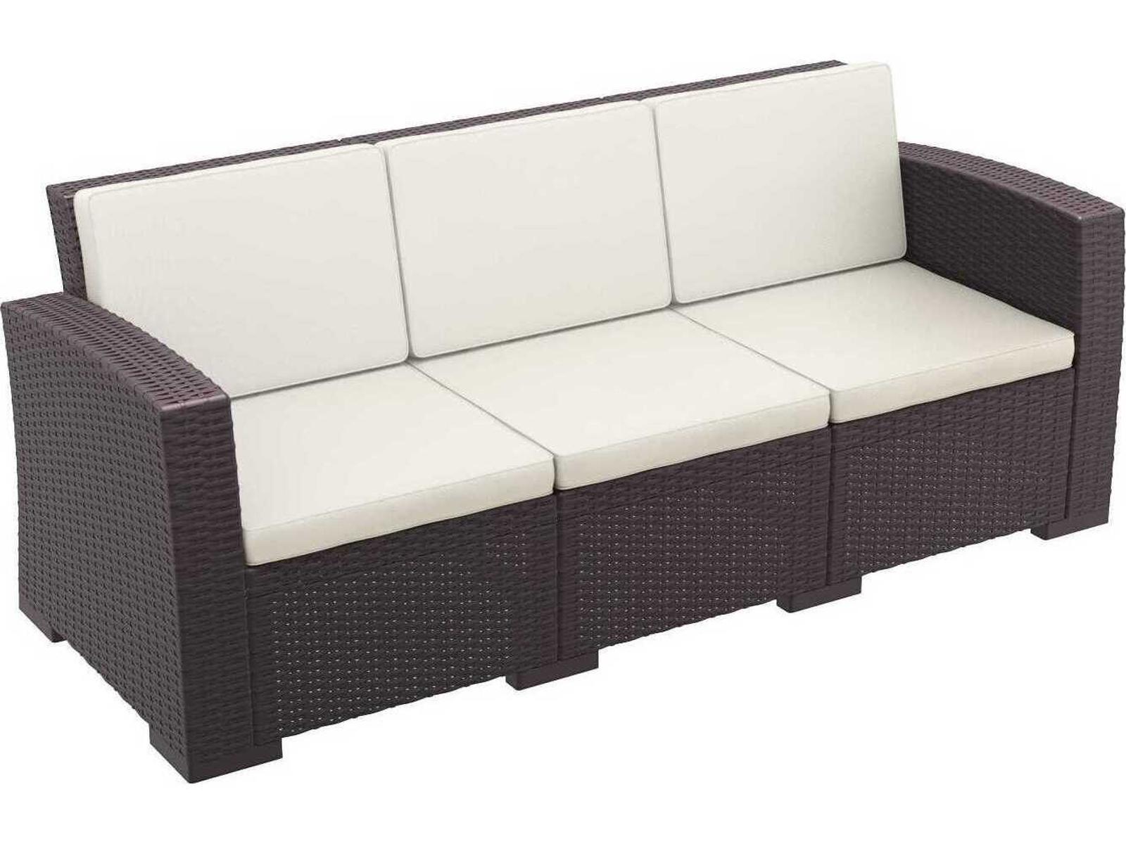 Compamia Monaco Brown Resin Cushion Sofa