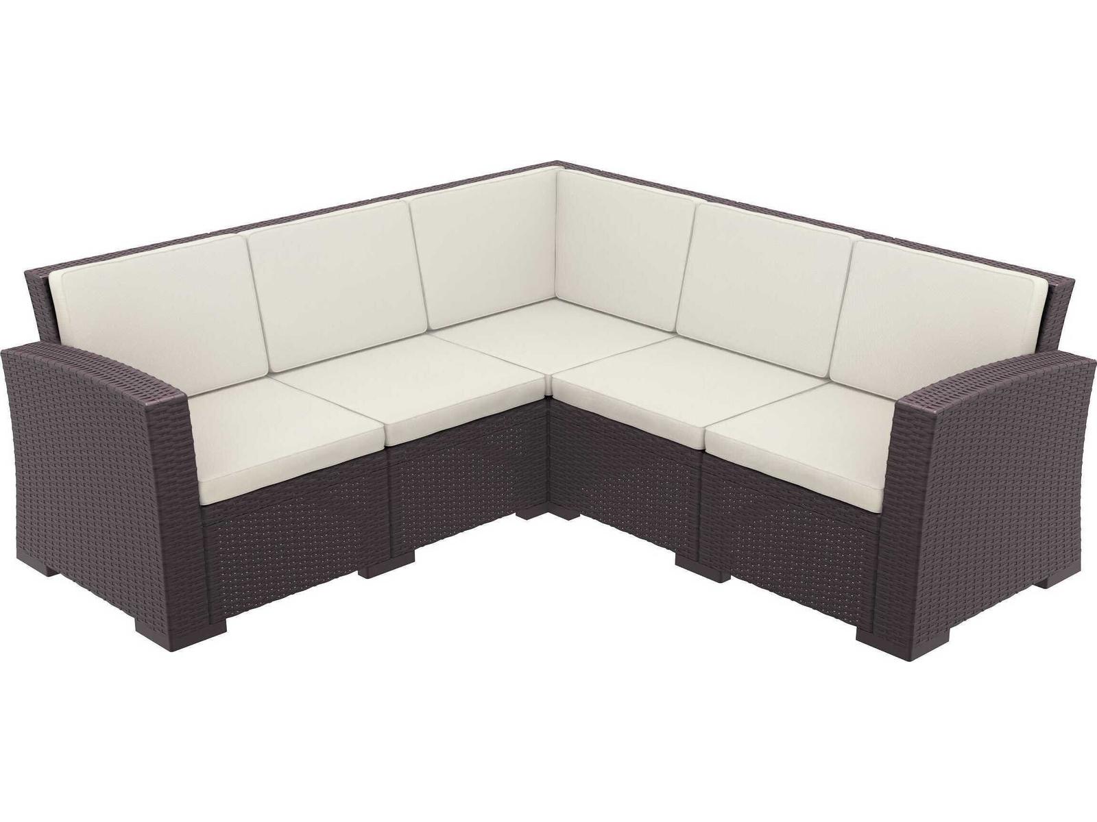 Compamia Monaco Brown Resin Cushion Sofa