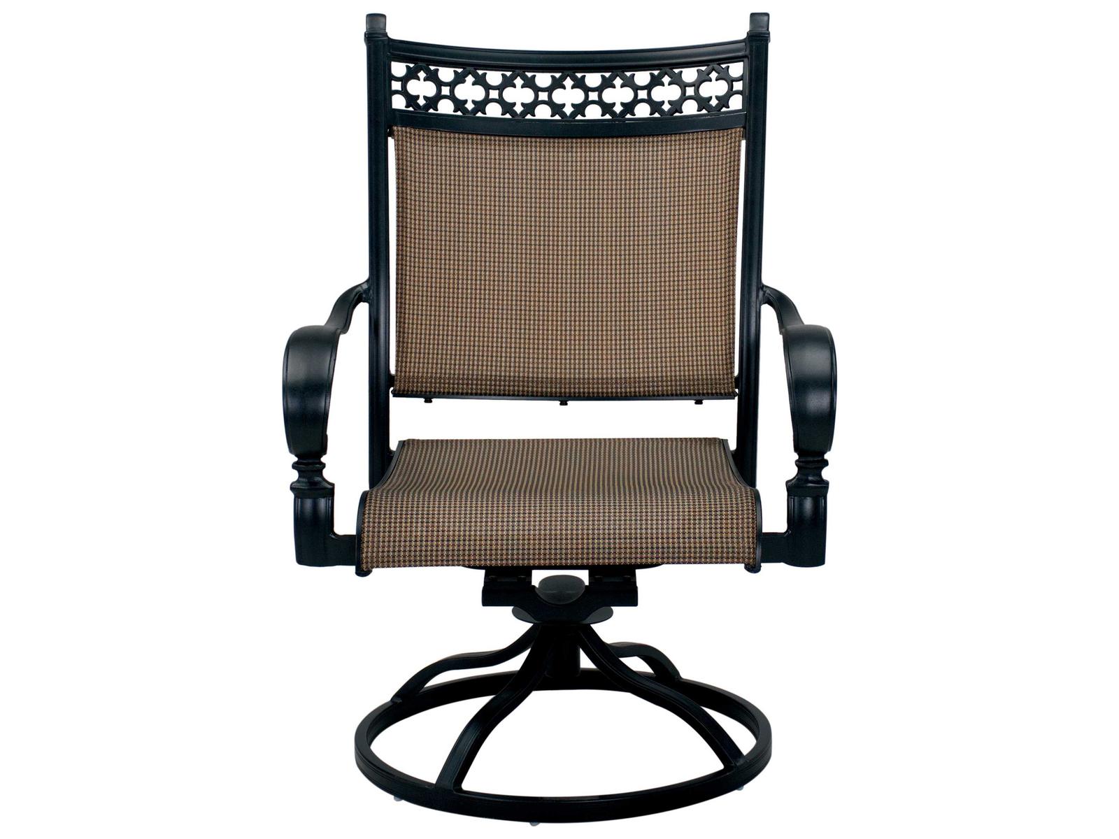 ①porada | ARLEKIN チェア CANALET TRESS:902 Darlee Mountain View Cast Aluminum Sling Swivel Rocker Chair in