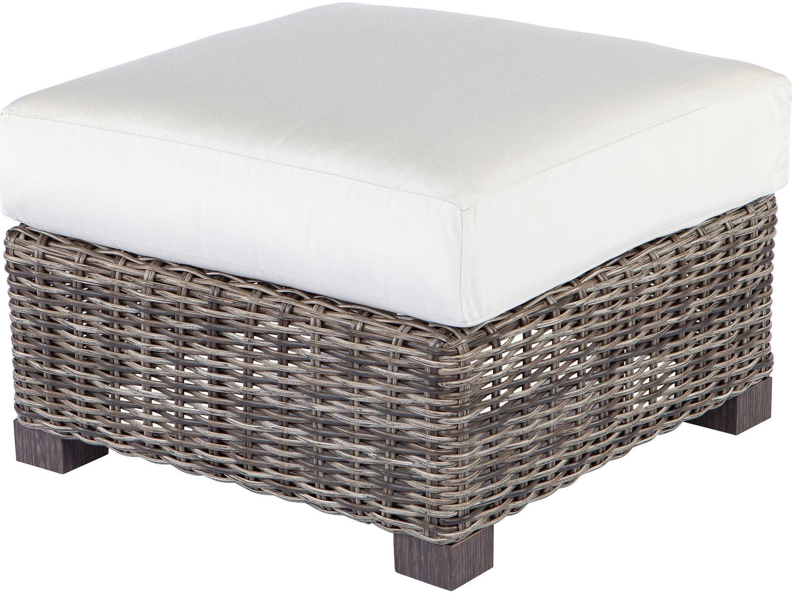Ebel Avallon Wicker Outdoor Patio Ottoman