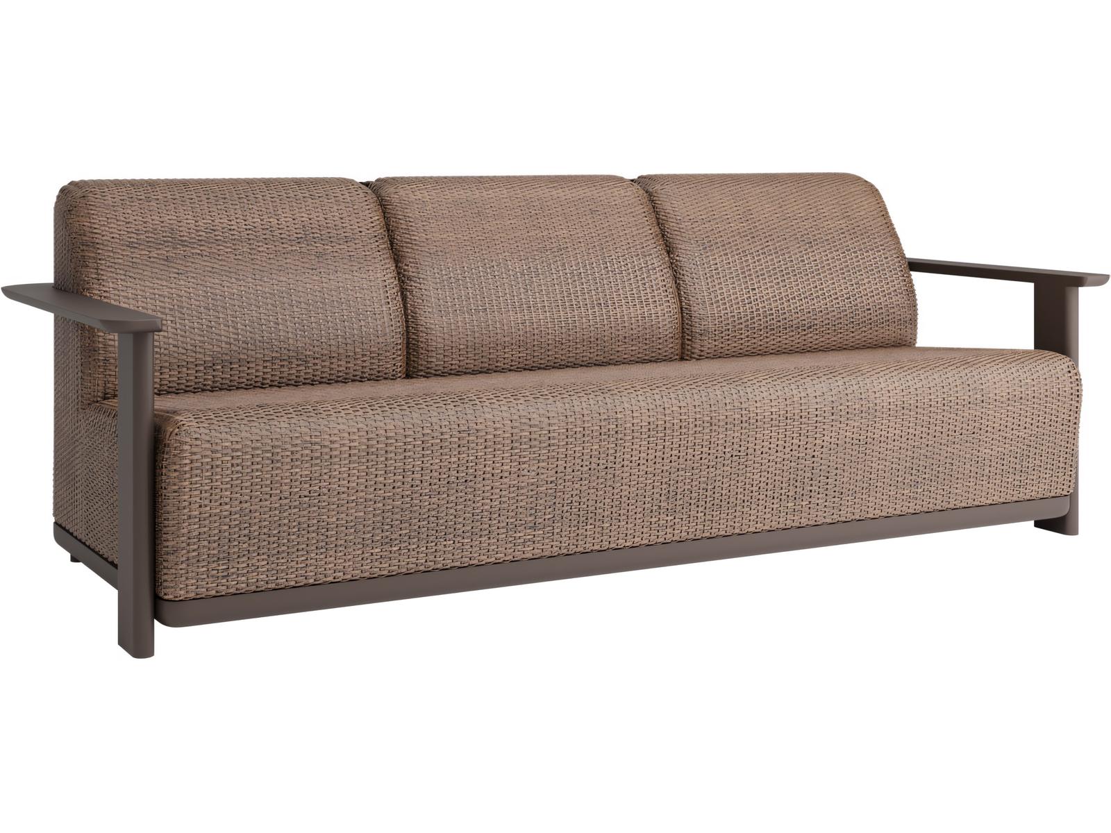Ebel Corter Aluminum Padded Sofa | 903-COR | PatioContract