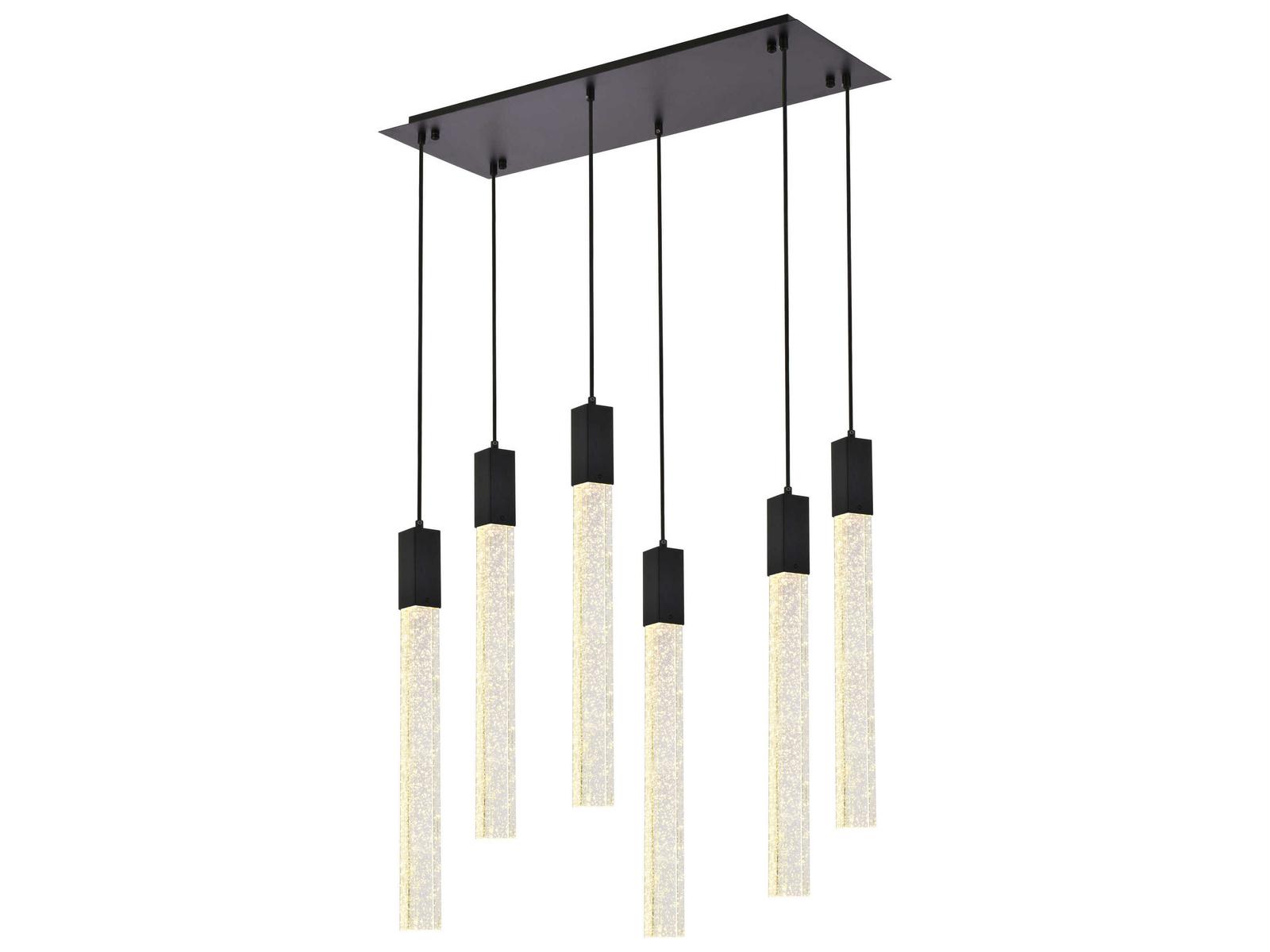 Elegant Lighting Weston Crystal Island Pendant - Thumbnail 2