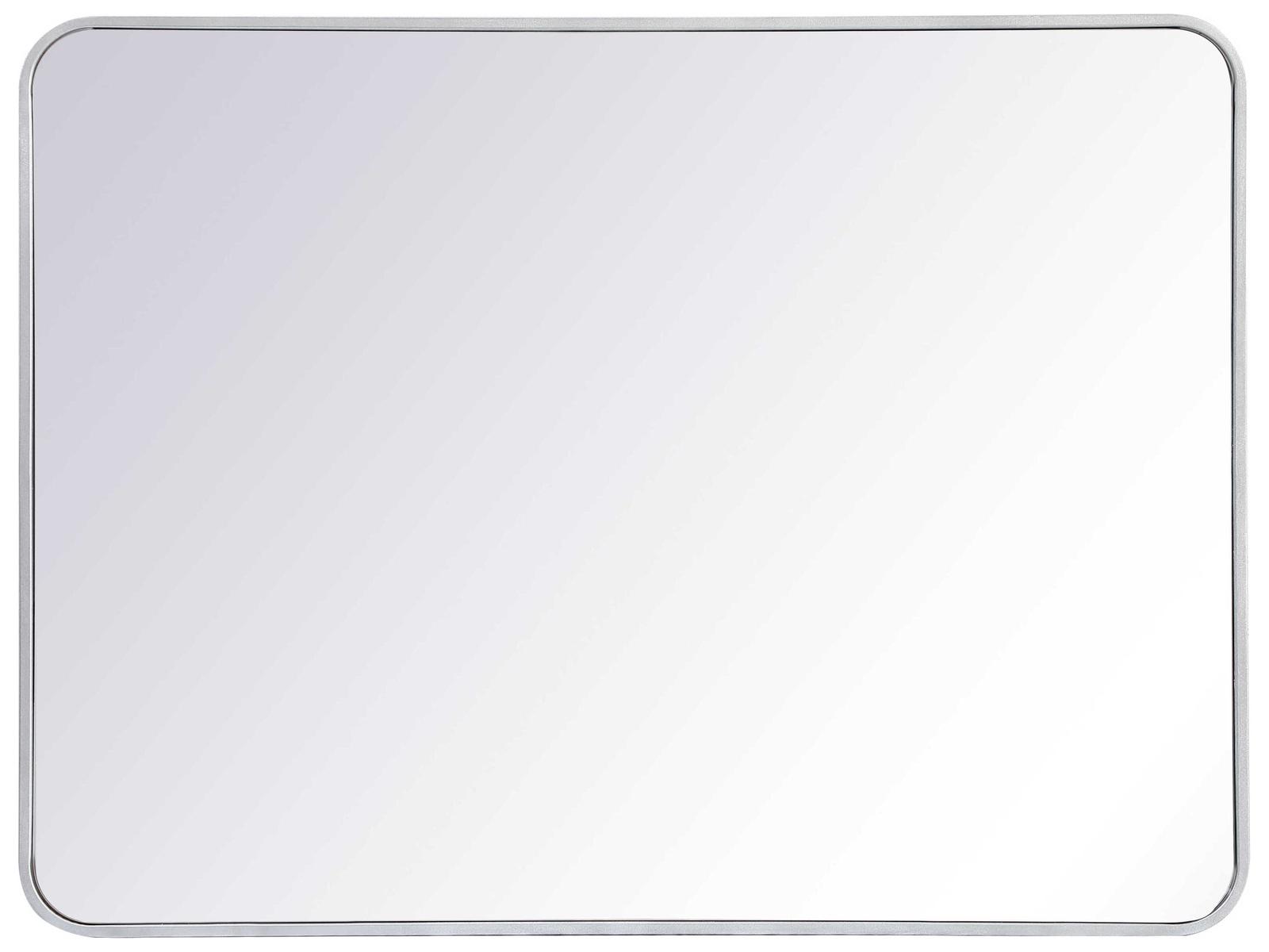 Elegant Lighting Evermore Silver Rectangular Wall Mirror