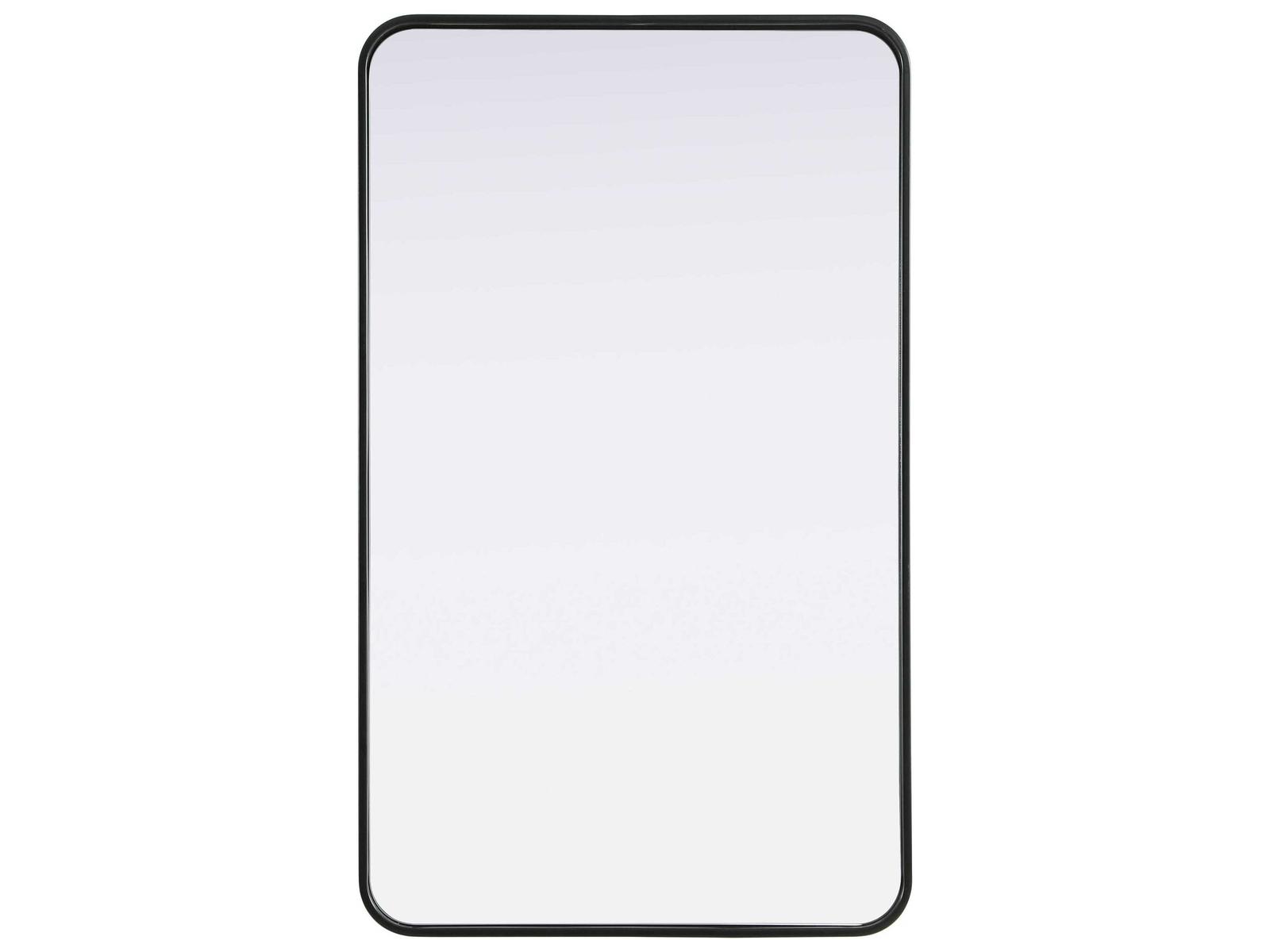Elegant Lighting Remy Black Rectangular Wall Mirror