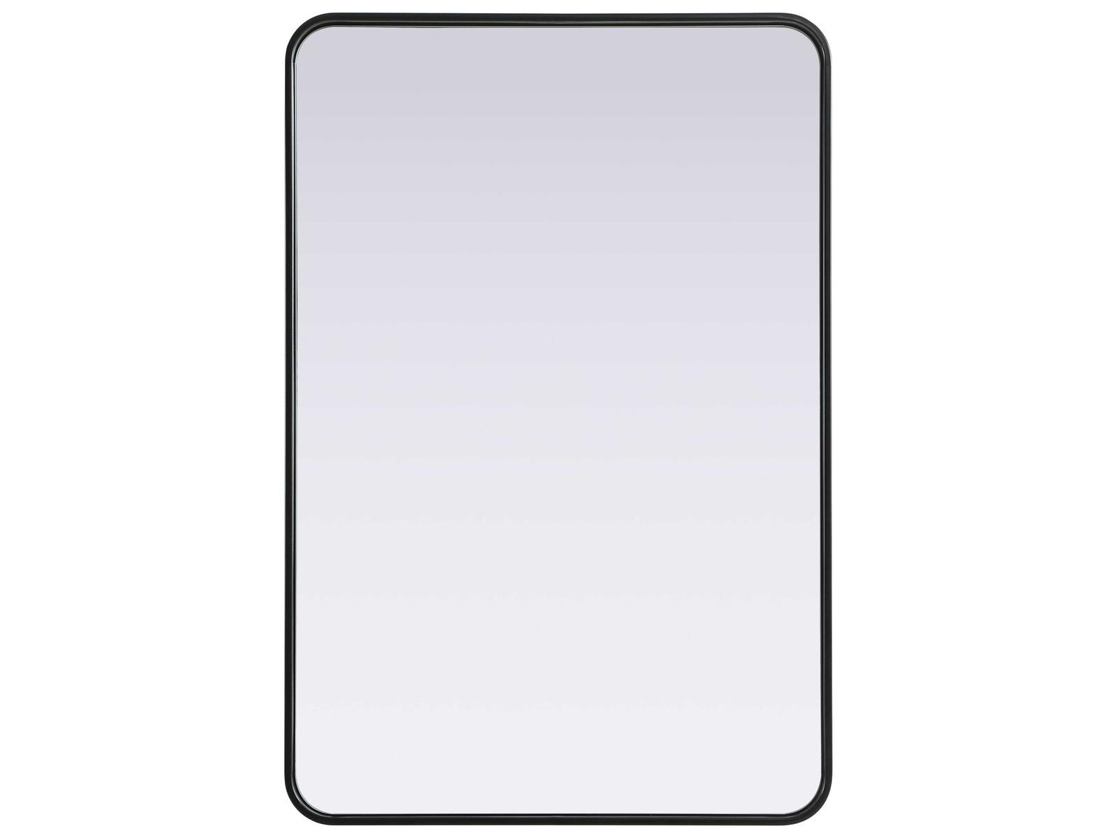 Elegant Lighting Remy Black Rectangular Wall Mirror