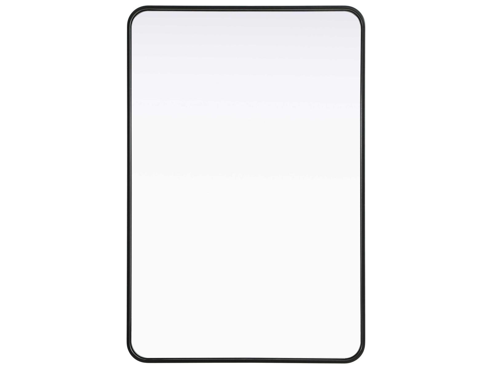 Elegant Lighting Remy Black Rectangular Wall Mirror
