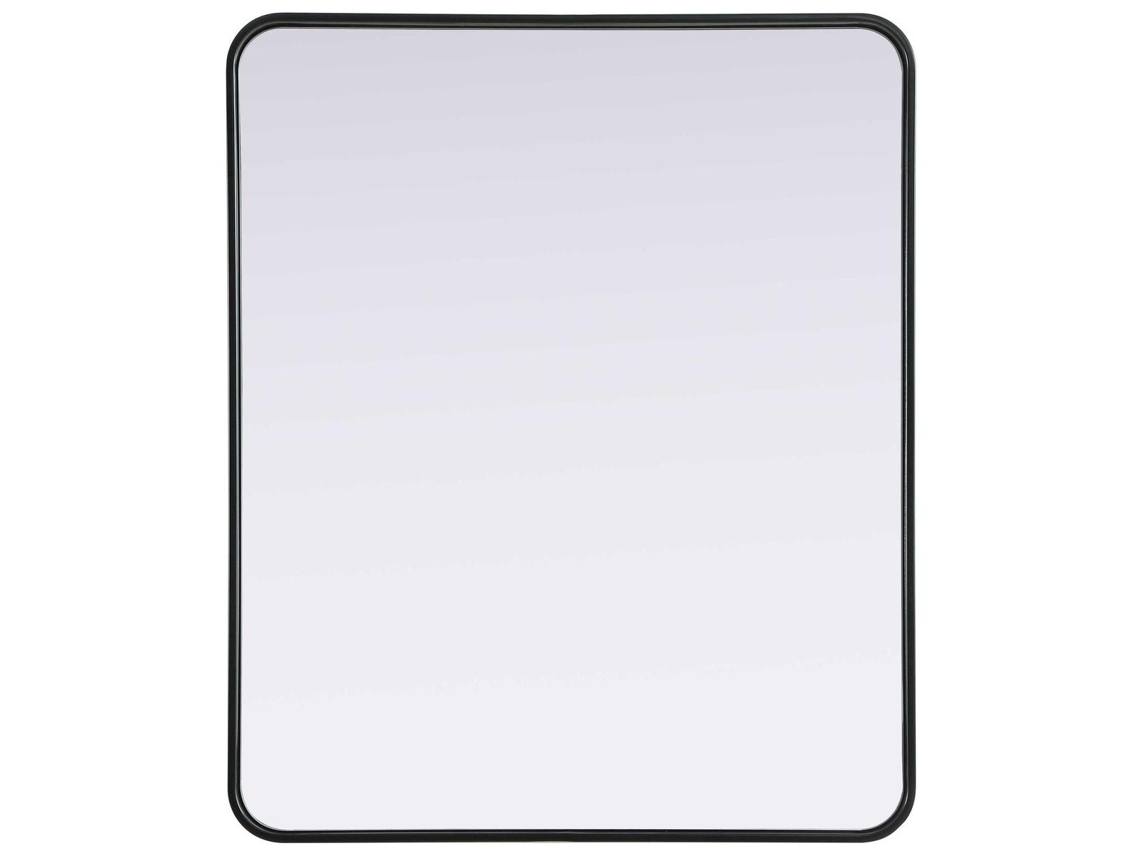 Elegant Lighting Remy Black Rectangular Wall Mirror