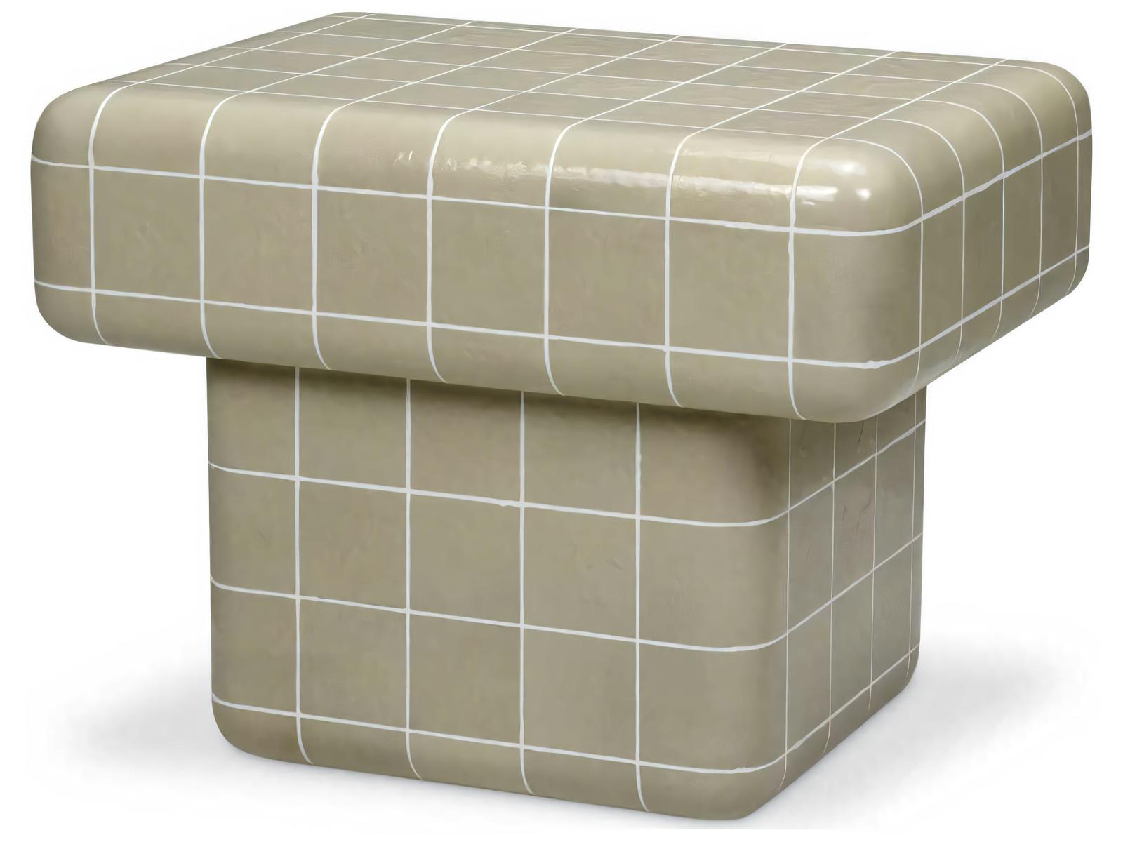 Eichholtz Outdoor Light Grey Glaze End Table