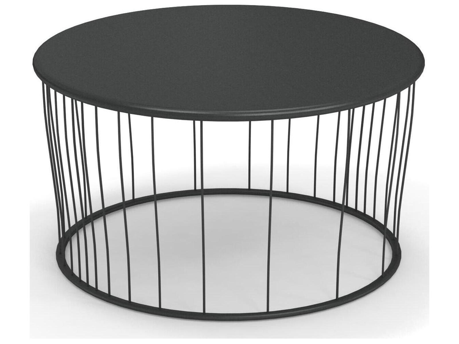 EMU Cannole Steel Round Outdoor Patio Coffee Table