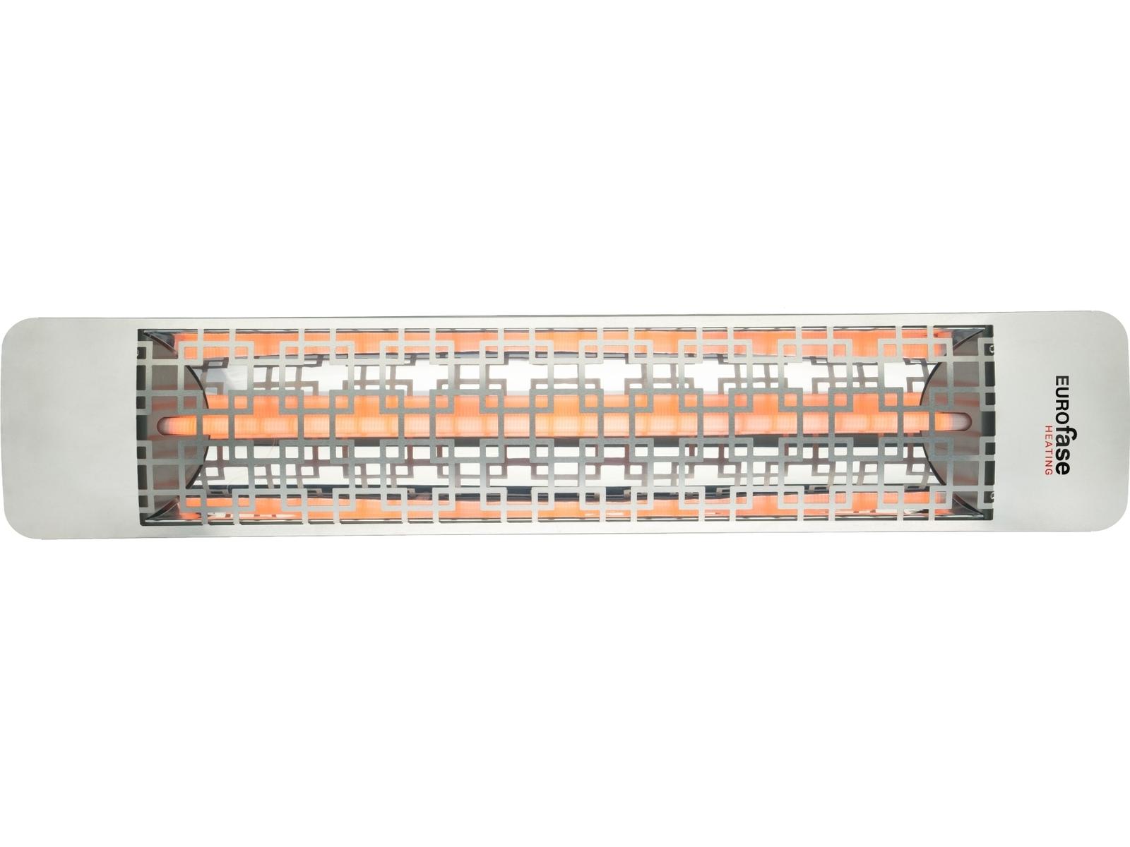 Eurofase Heating 1500 Watt Plug-In Electric Infrared Single Element Patio Heater Decor Plate Brix 120V