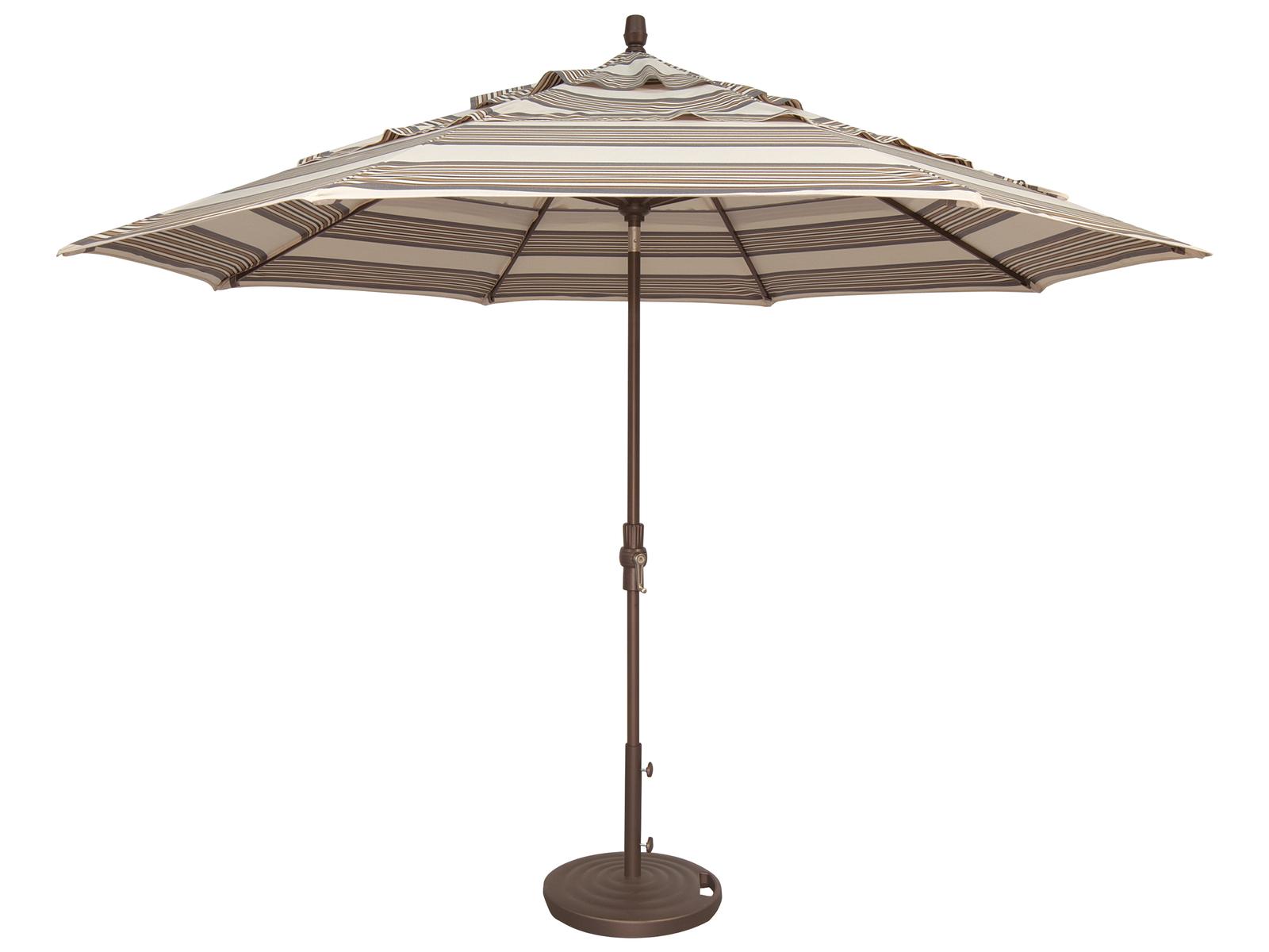 Treasure Garden Special Order Sunbrella Market Aluminum 11 Foot Octagon Collar Tilt Crank Lift Outdoor Patio Umbrella