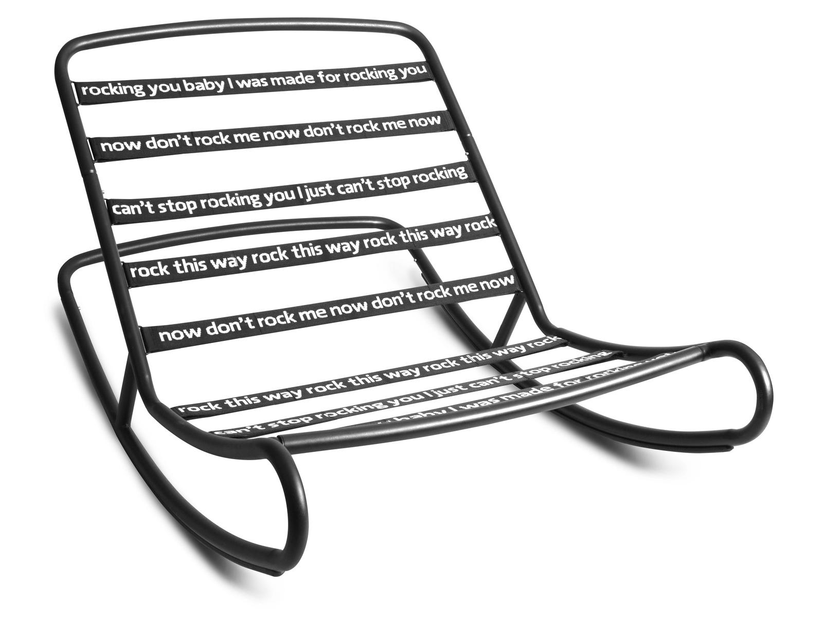 Fatboy Outdoor Rock 'n Roll Bean Bag Rocker in Black