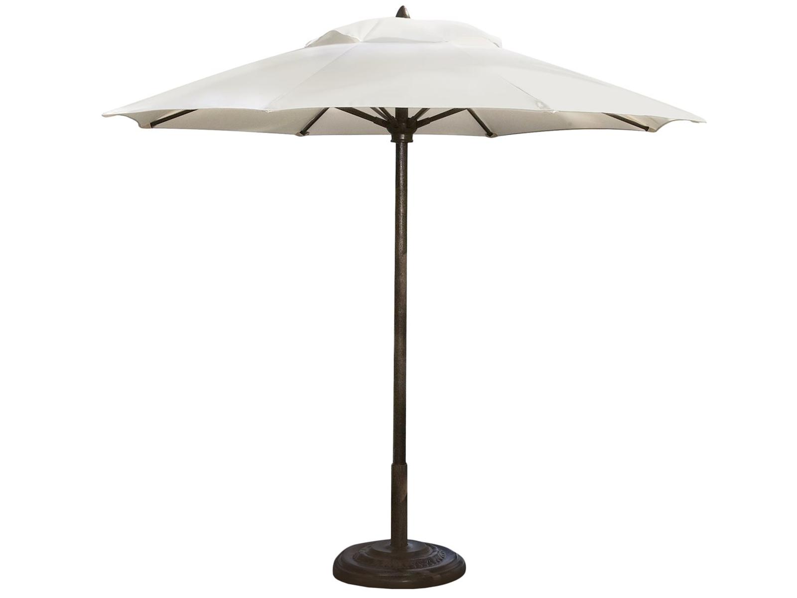 Fiberbuilt Patio Umbrellas Prestige Diamante 11 Foot Octagon Pulley & Pin Fiber Teak Patio Umbrella