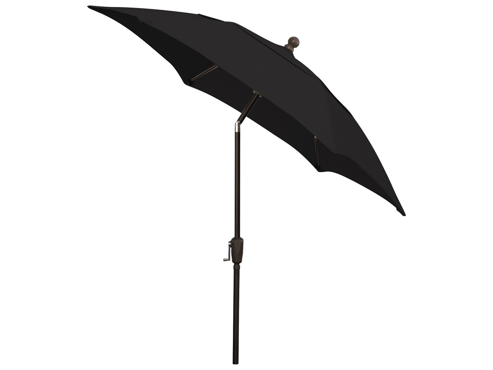 Fiberbuilt Patio Umbrellas Quick Ship Home 7.5 Foot Hexagon Aluminum Patio Umbrella
