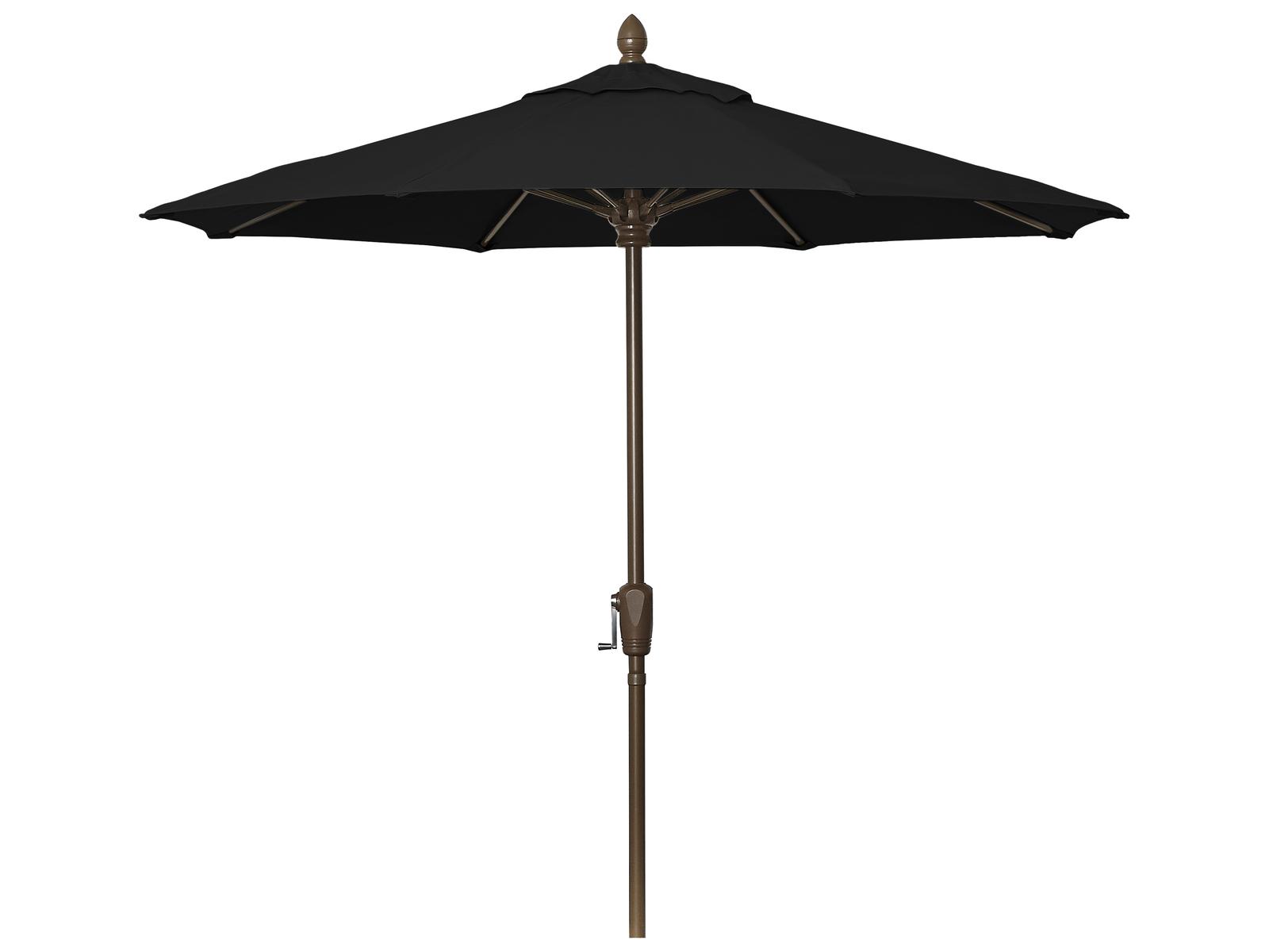 Fiberbuilt Patio Umbrellas Quick Ship Market Crank 7.5 Foot Octagon Aluminum Patio Umbrella