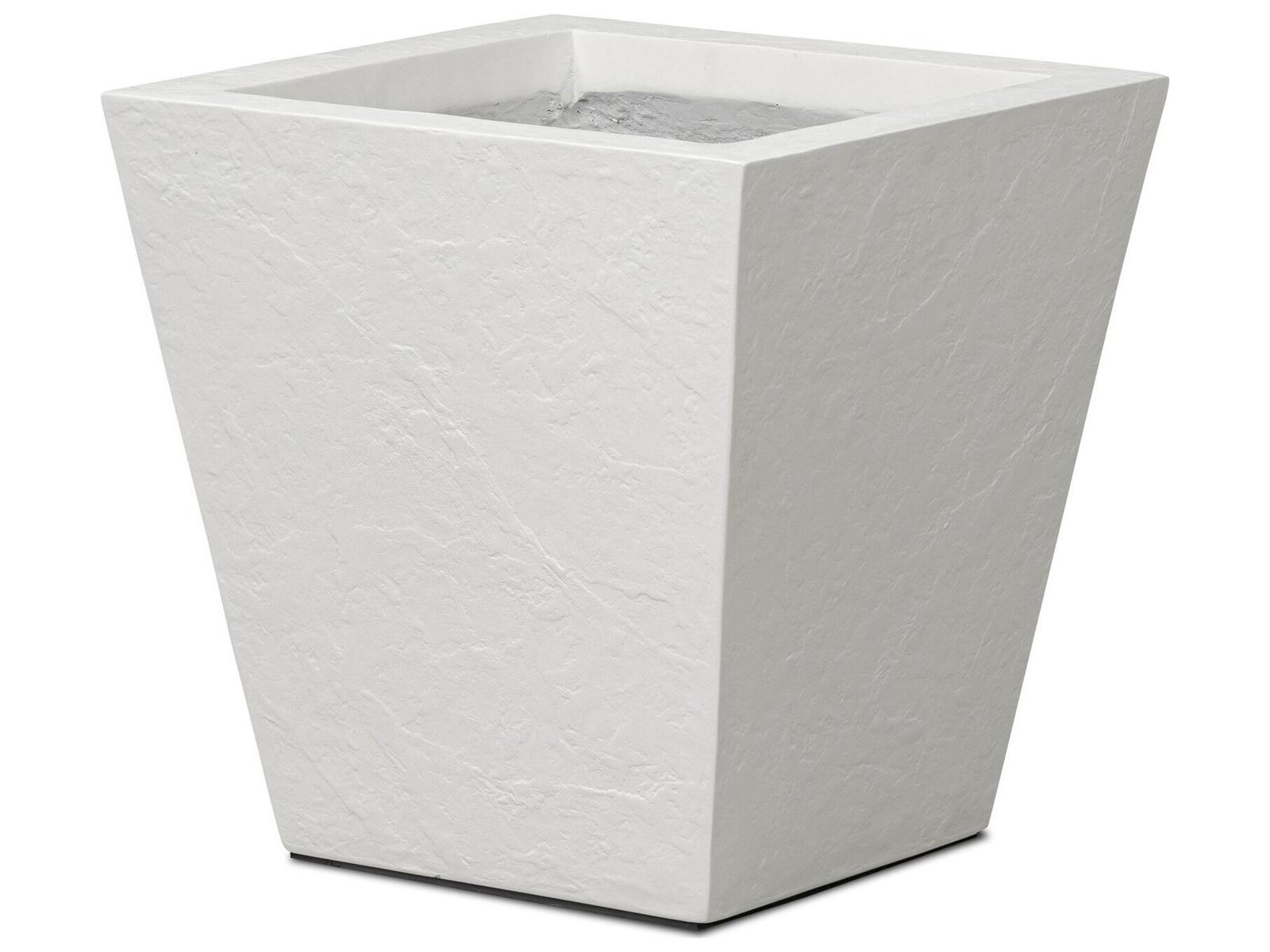Four Hands Outdoor Koto Planter Small Textured White Concrete