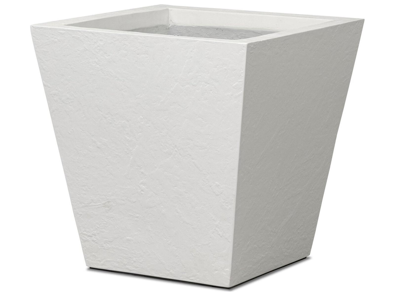 Four Hands Outdoor Koto Planter Medium Textured White Concrete