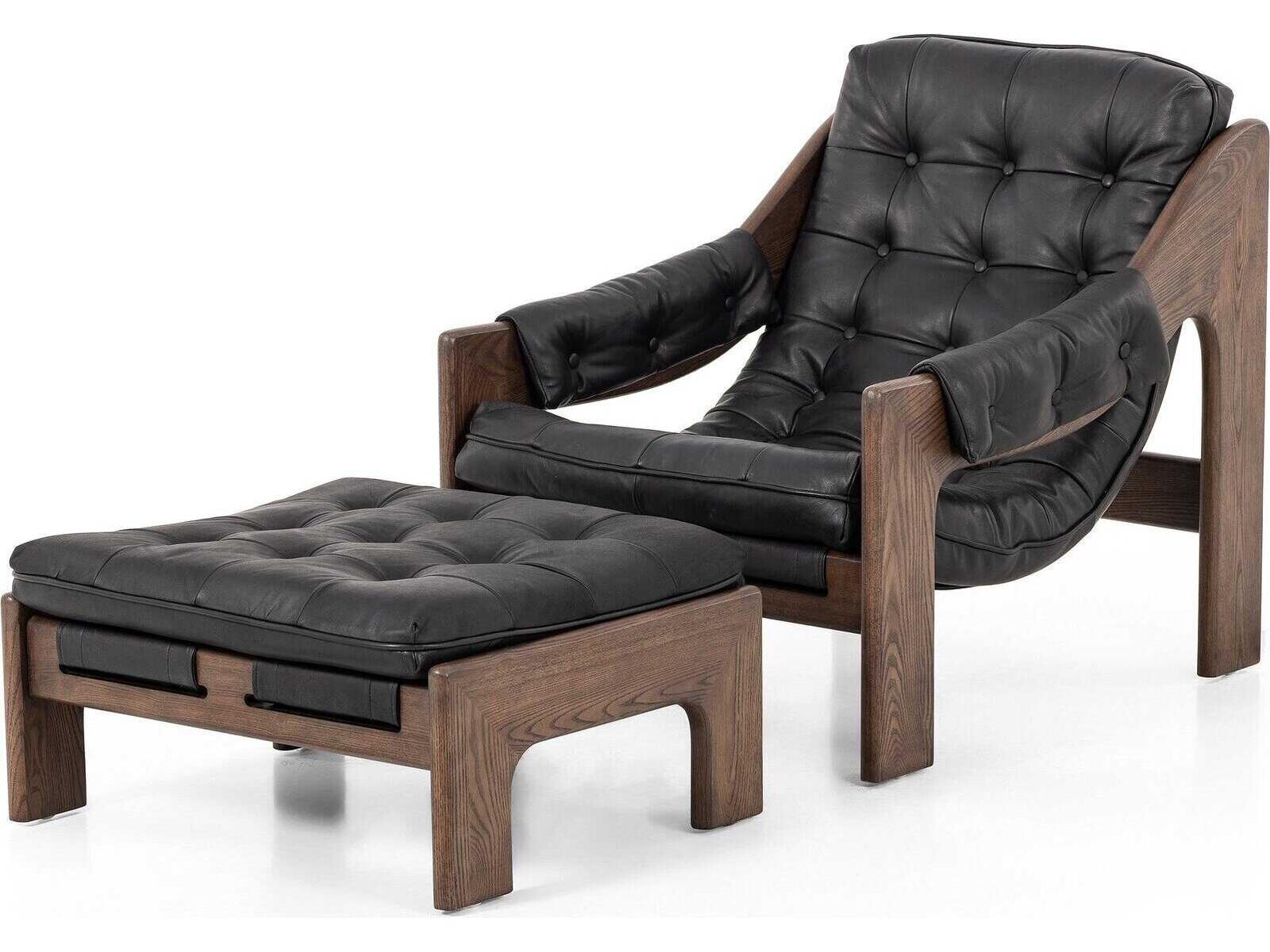 Four Hands Kensington Chair and Ottoman Set
