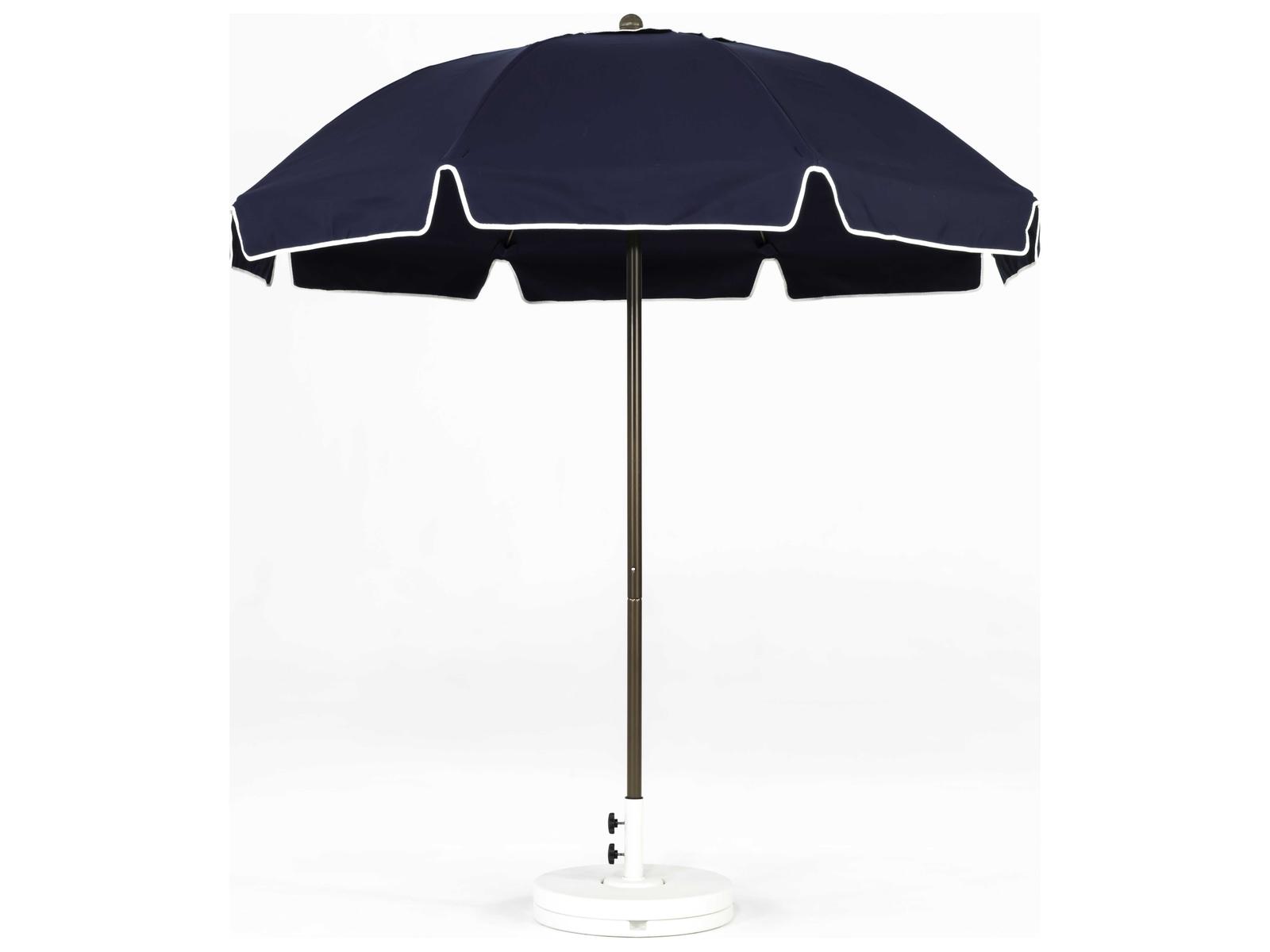 Frankford Catalina Custom Fiberglass 7.5 Foot Octagon Manual Lift Patio Umbrella