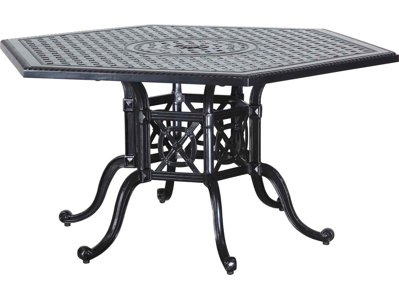 SM FRANCE テラステーブル Gensun Grand Terrace 62-Inch Hexagon Outdoor Dining Table — Cast