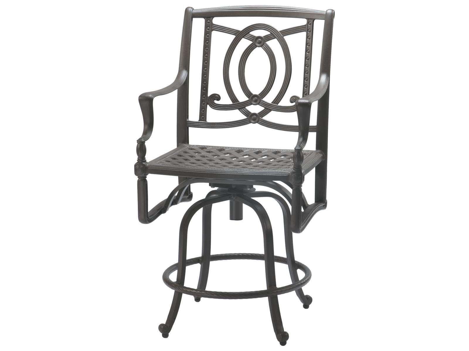 Gensun Bel Air Cast Aluminum Swivel Outdoor Counter Stool