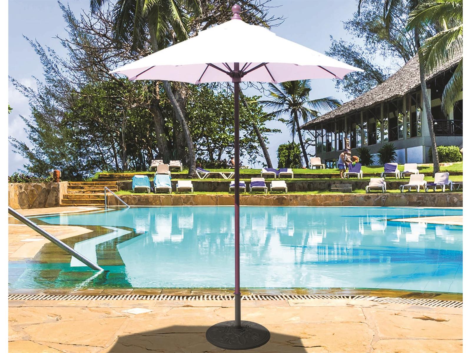 Galtech Quick Ship 6 Foot Antique Bronze Manual Lift Patio Umbrella
