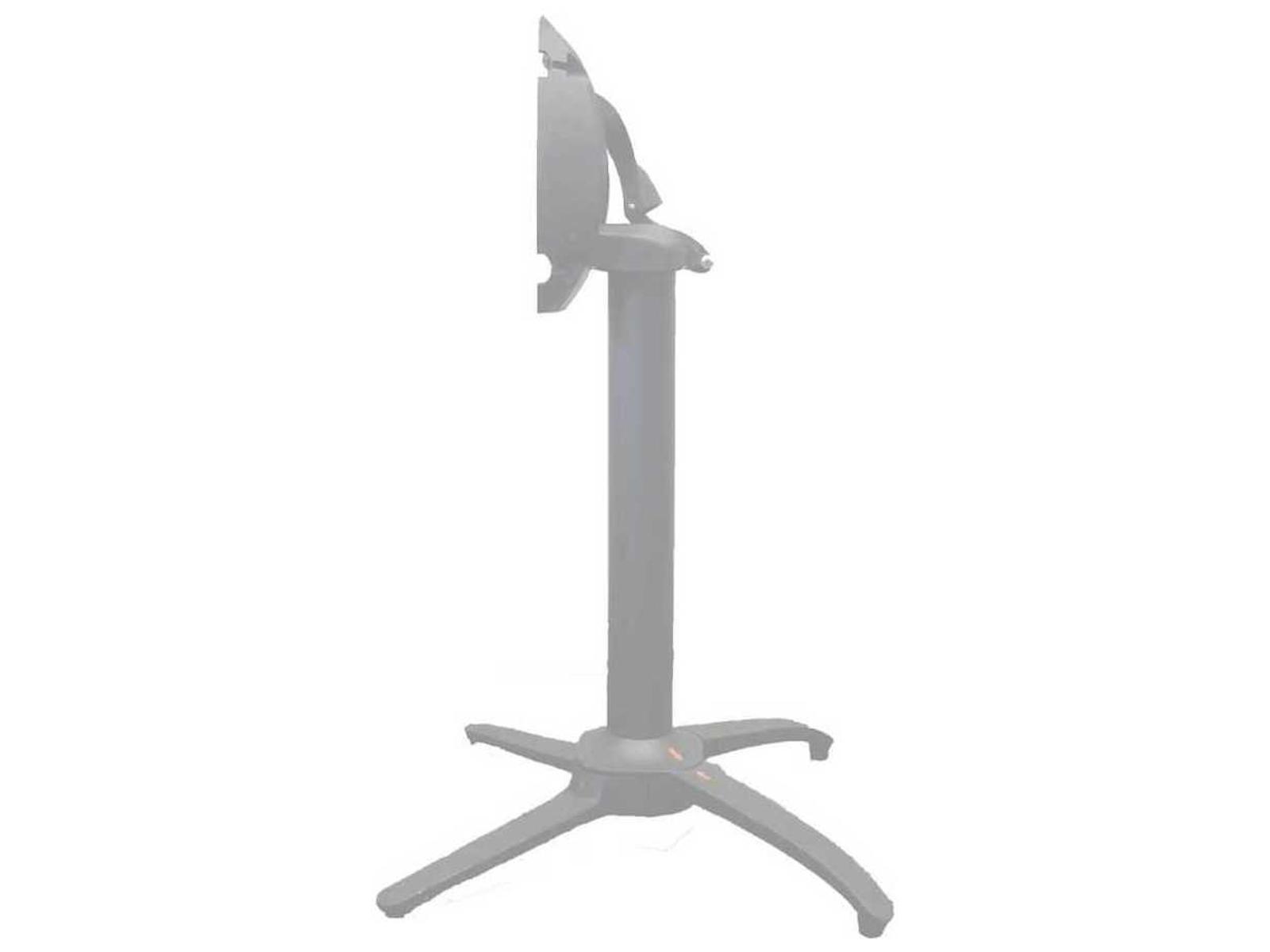 Grosfillex Quattro Aluminum Silver Gray Contact Terrace Dining Height Table Base