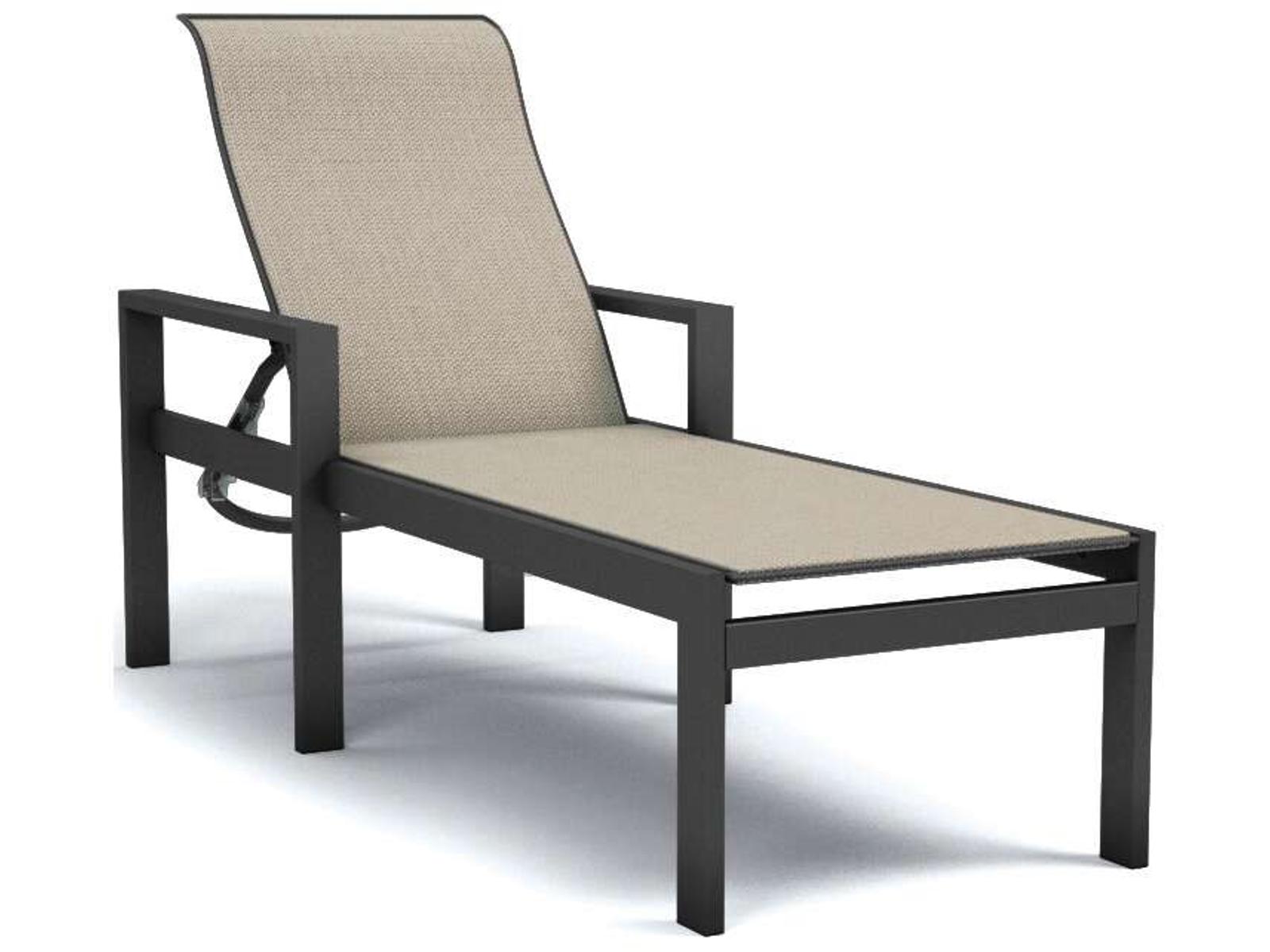 Homecrest Grace Sling Aluminum Adjustable Outdoor Chaise Lounge