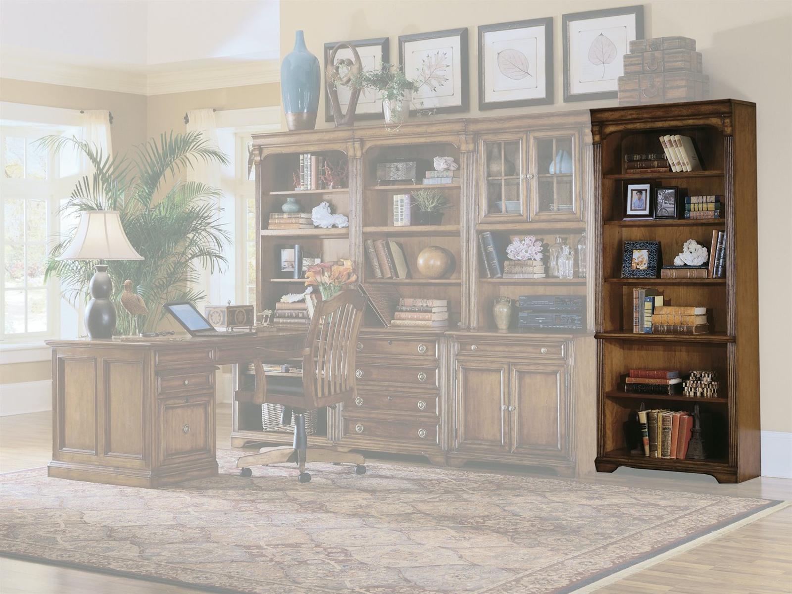 Hooker Furniture Brookhaven Distressed Clear Cherry Wood Bookcase