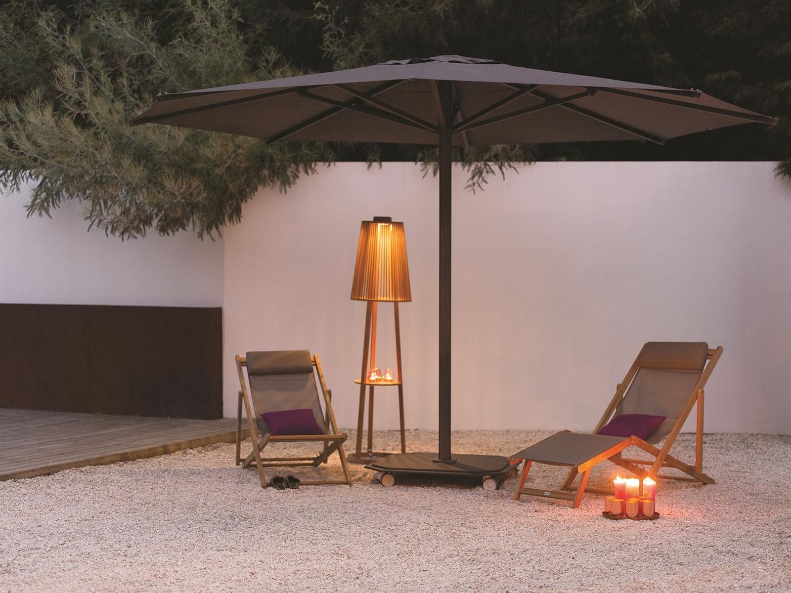 Jardinico JCP01 15 Foot Aluminum Centerpost Crank Lift Octagon Outdoor Umbrella