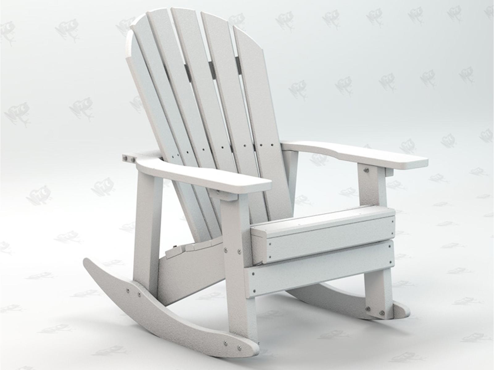 Frog Furnishings Adirondack Recycled Plastic Charleston Rocker Chair
