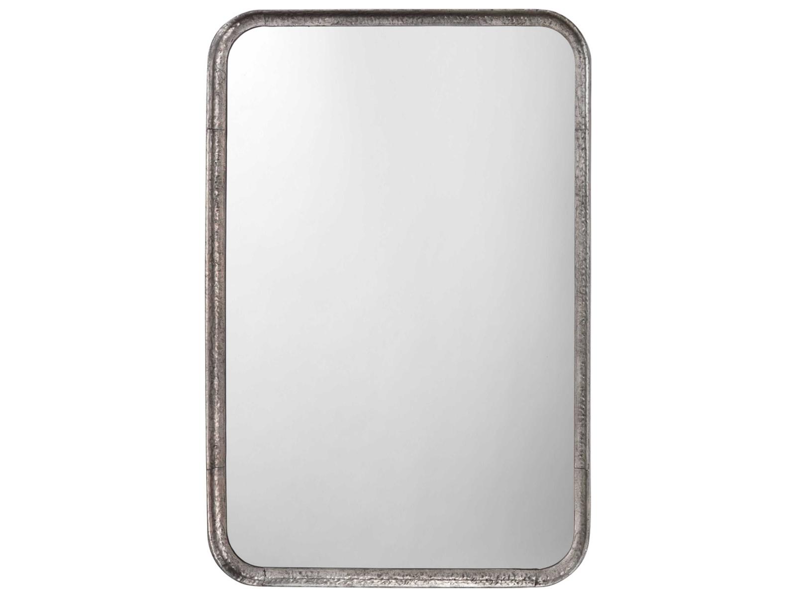 Jamie Young Silver Leaf Rectangular Wall Mirror