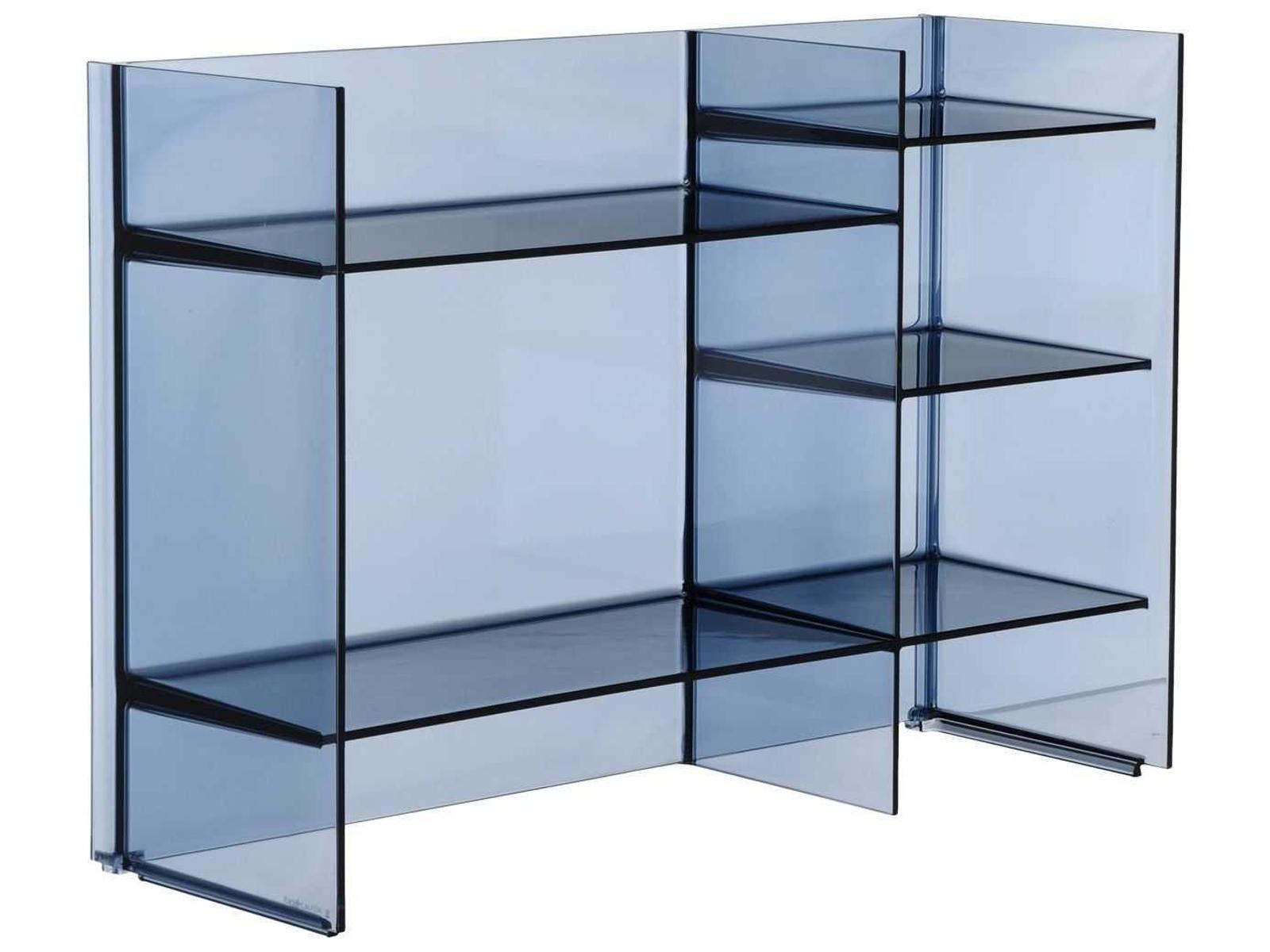 Kartell Outdoor Sound Transparent Sunset Blue Storage Rack