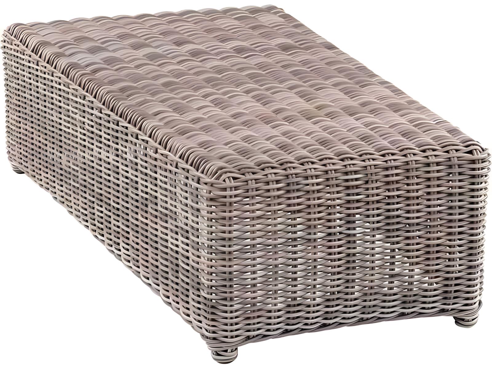 Kingsley Bate Sag Harbor Wicker Wedge Table